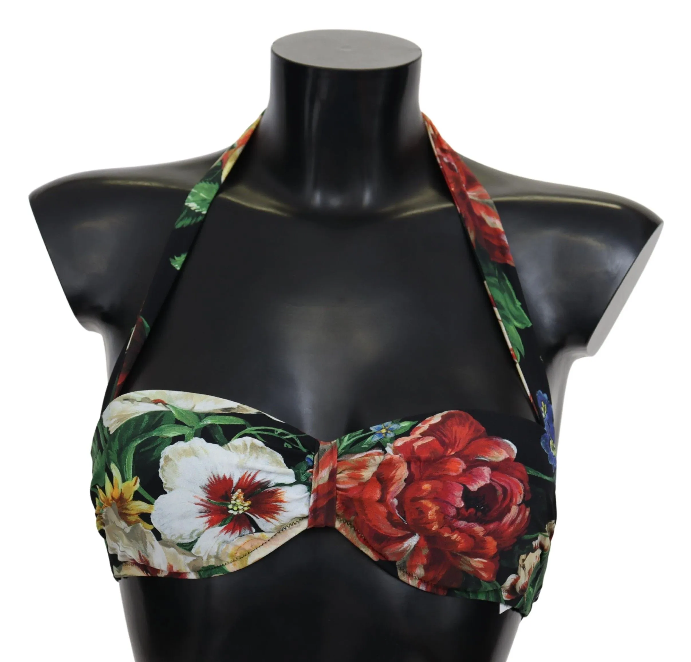 Dolce & Gabbana Women's Chic Floral Print Bikini Top - Summer Elegance