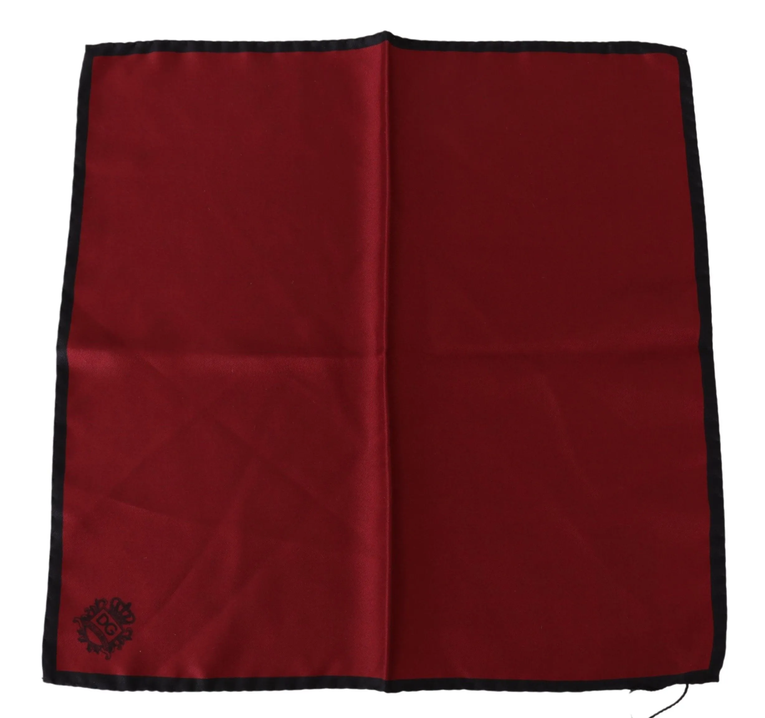 Dolce & Gabbana Men's Elegant Red Silk Square Handkerchief