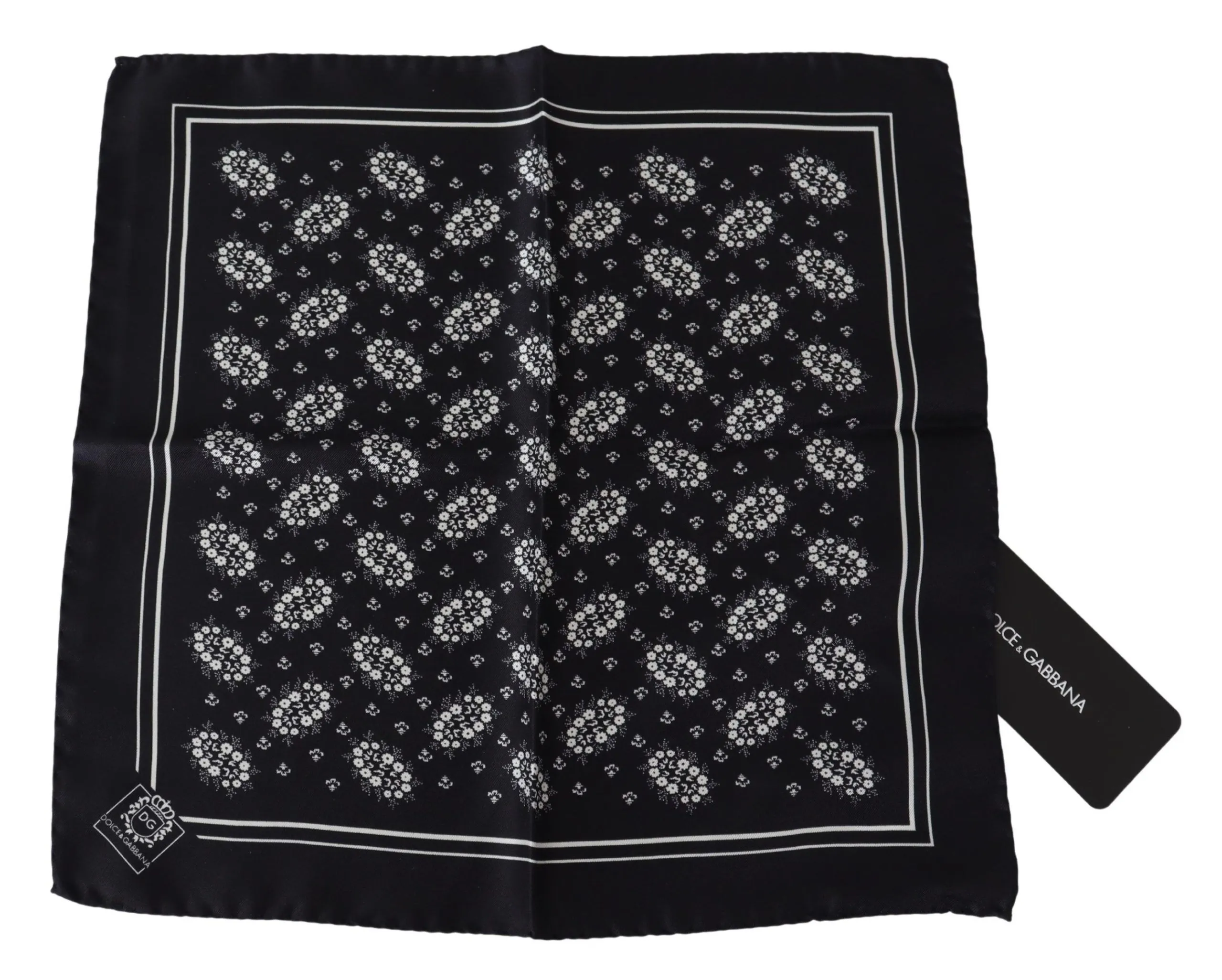 Dolce & Gabbana Men's Elegant Silk Patterned Pocket Square
