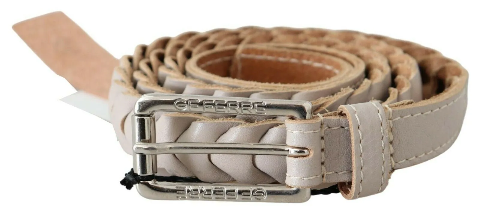GF Ferre Women's Elegant Twisted Leather Waist Belt