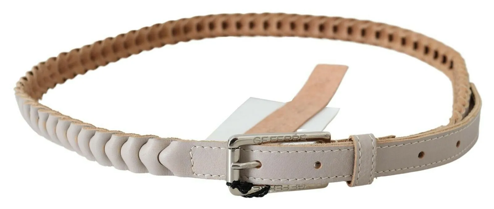 GF Ferre Women's Elegant Twisted Leather Waist Belt