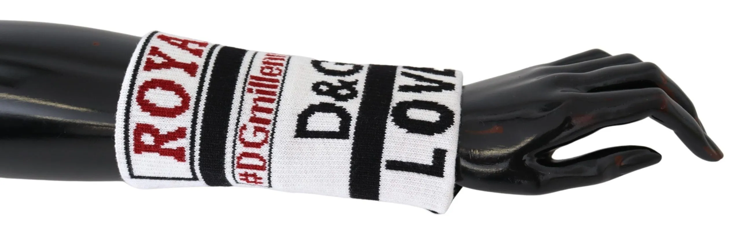 Dolce & Gabbana Men's Multicolored Virgin Wool Wrist Wrap