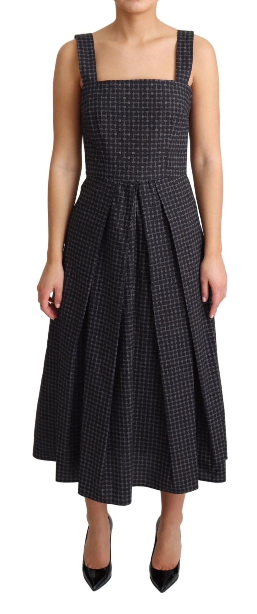 Dolce & Gabbana Women's Elegant Sleeveless A-line Cotton Dress