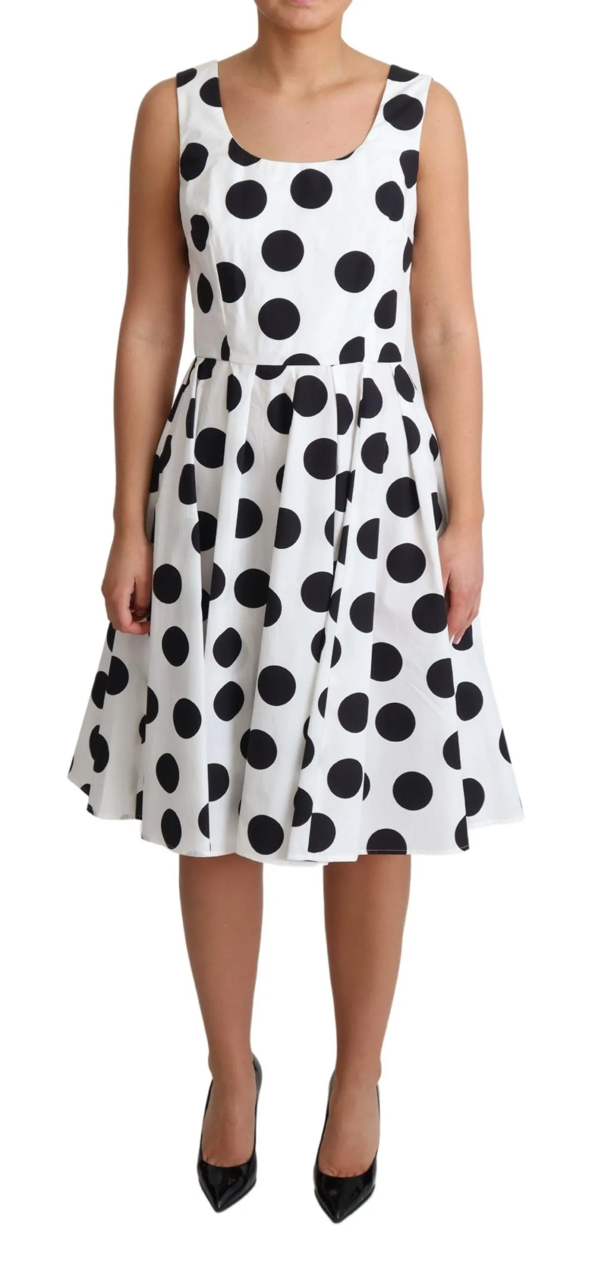 Dolce & Gabbana Women's Sleeveless Polka Dot A-Line Dress