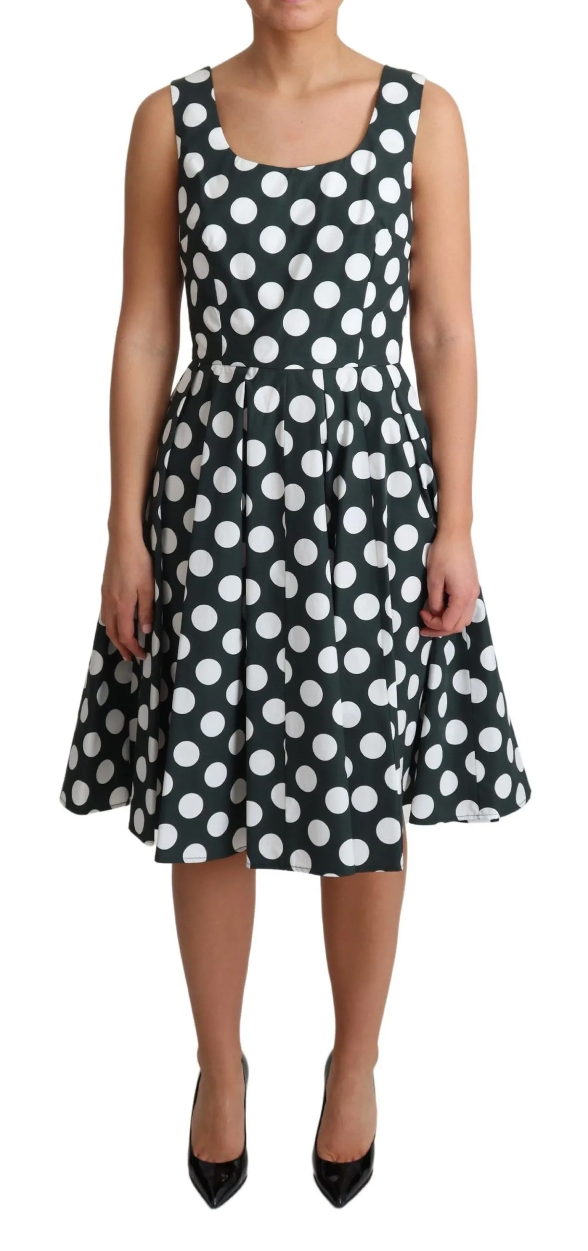 Dolce & Gabbana Women's Chic Polka Dot A-line Sleeveless Dress