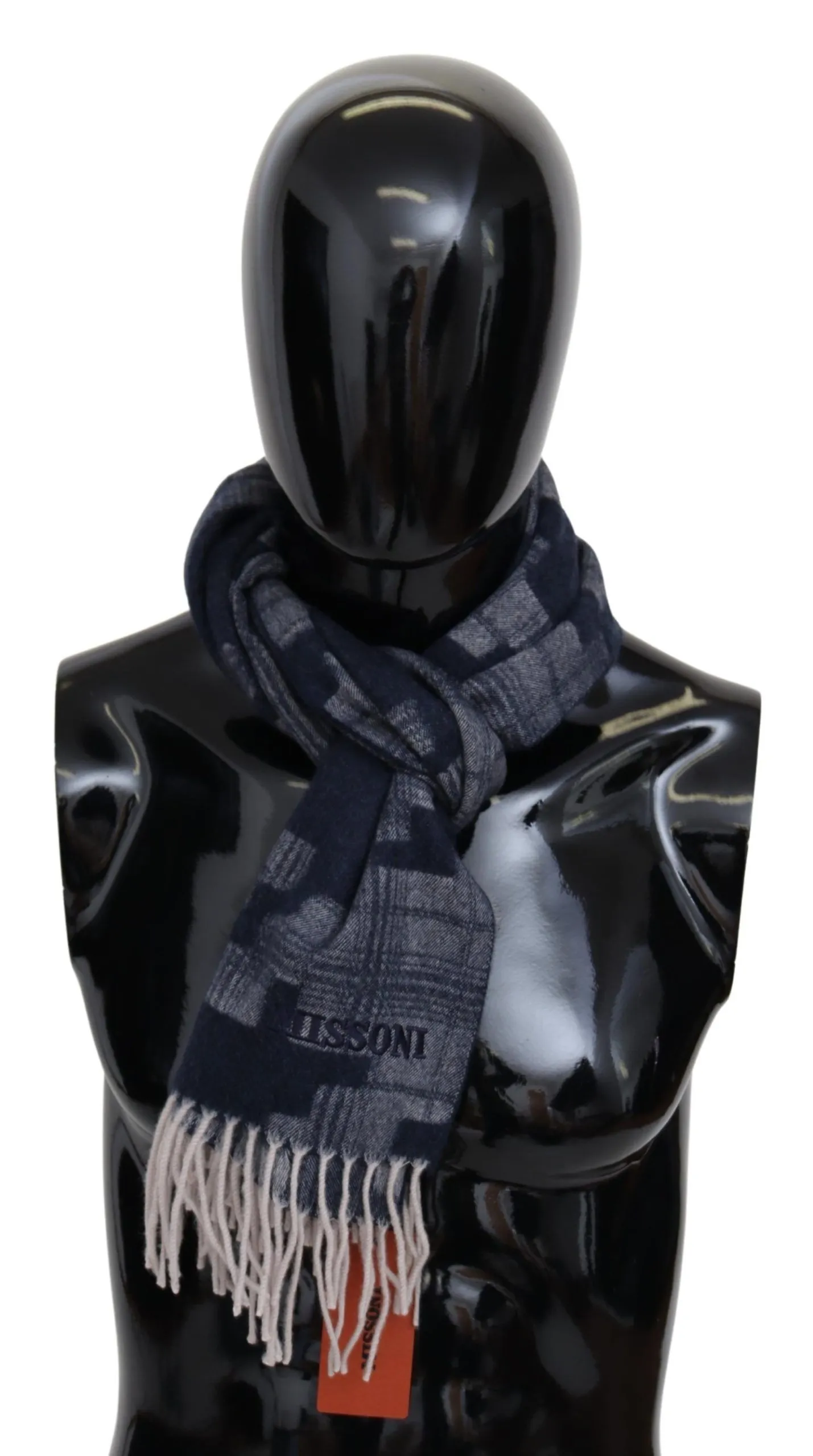 Missoni Men's Elegant Cashmere Patterned Unisex Scarf