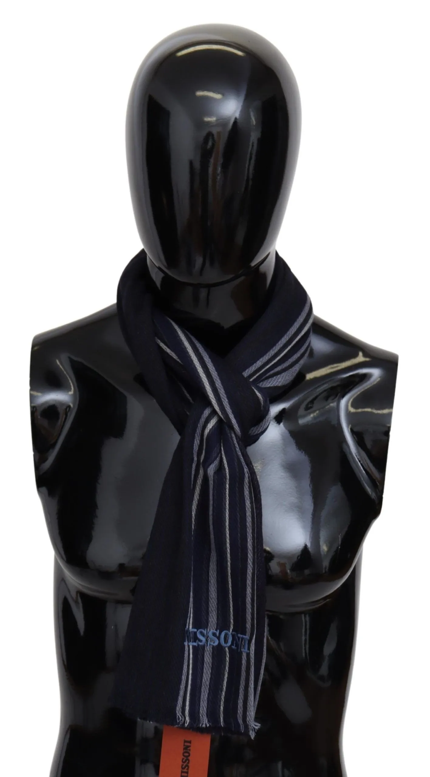 Missoni Men's Chic Multicolor Wool Silk Striped Scarf