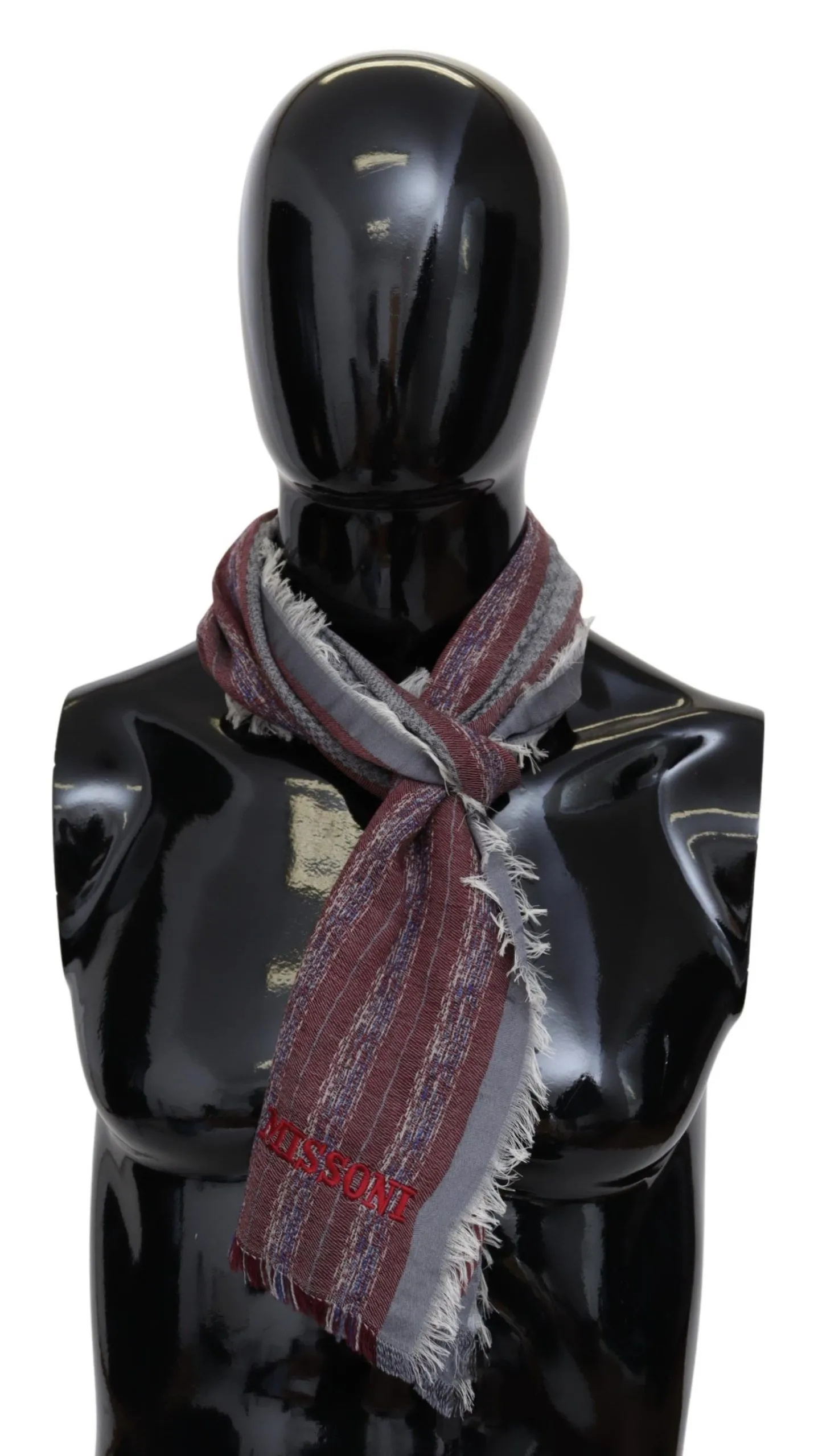Missoni Men's Chic Multicolor Wool Blend Designer Scarf