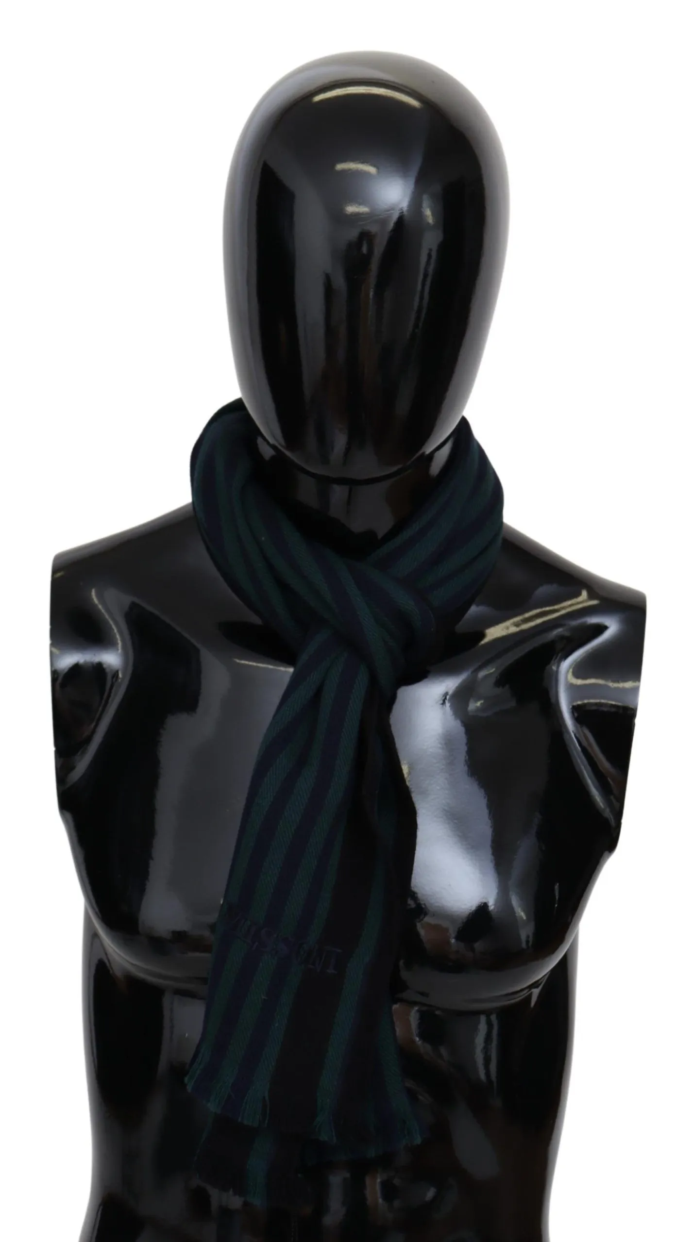 Missoni Men's Elegant Multicolor Wool Scarf with Fringes