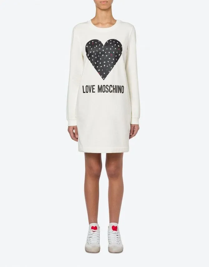 Love Moschino White Cotton Women Dress