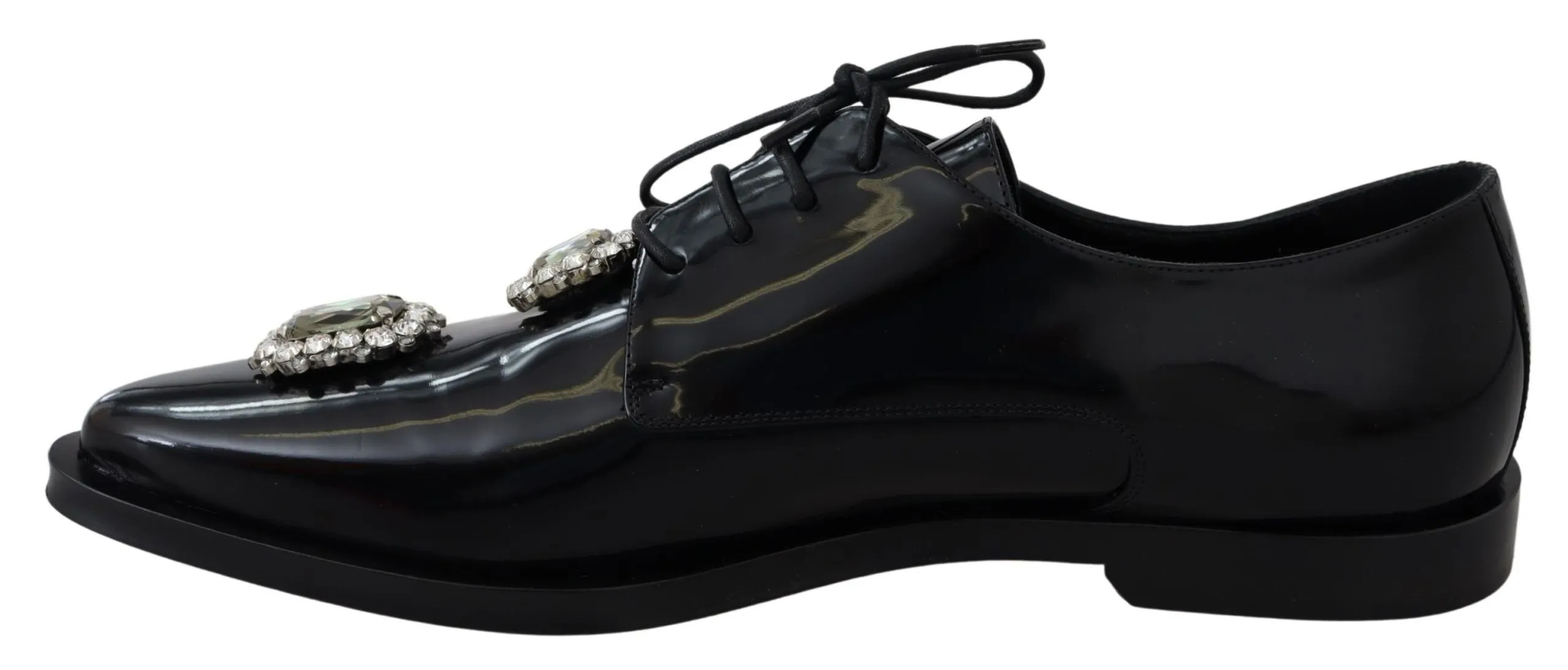 Dolce & Gabbana Women's Crystal Embellished Derby Dress Shoes