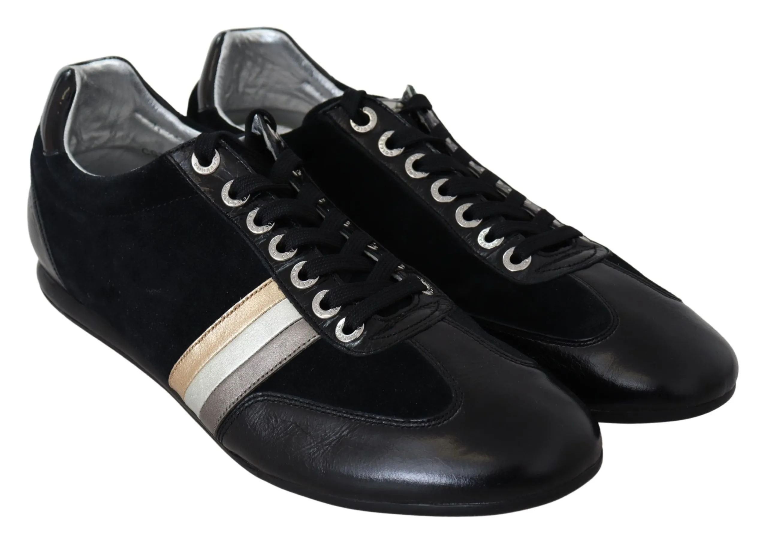 Dolce & Gabbana Men's Elegant Black Leather Sport Sneakers