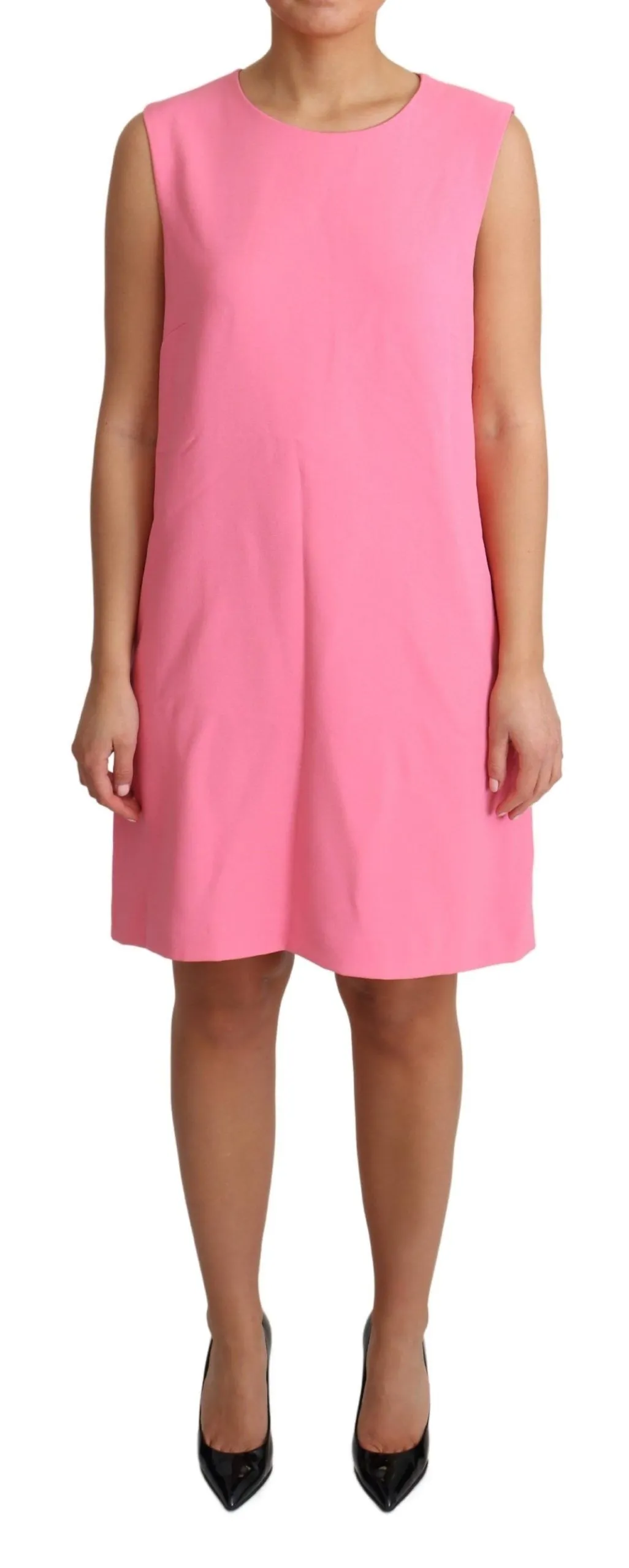 Dolce & Gabbana Women's Elegant Pink Shift Knee Length Dress