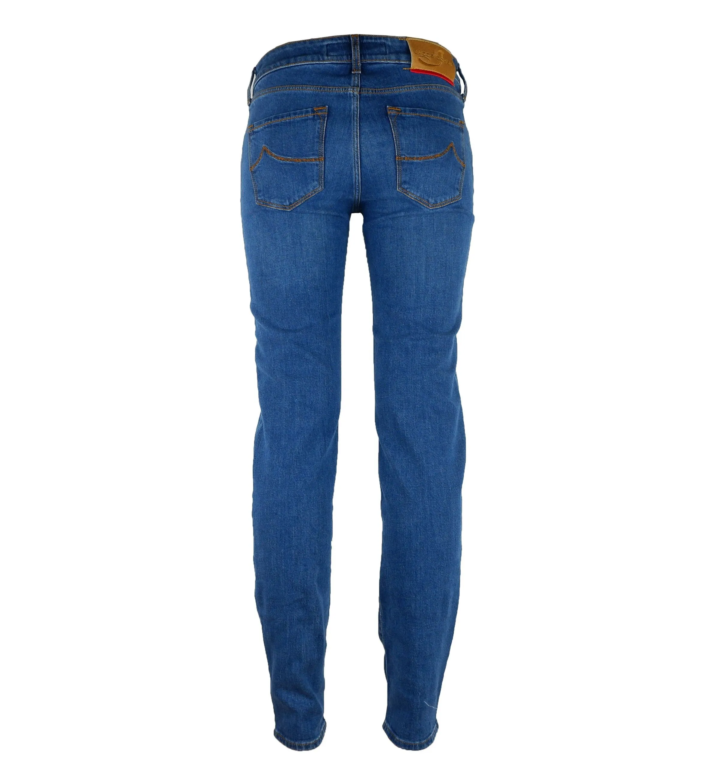 Jacob Cohen Women's Elegant Blue Denim Jacquard Pants