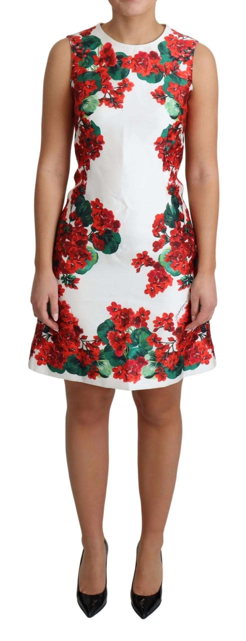 Dolce & Gabbana Women's Sleek Portofino Motif Silk Mini Dress