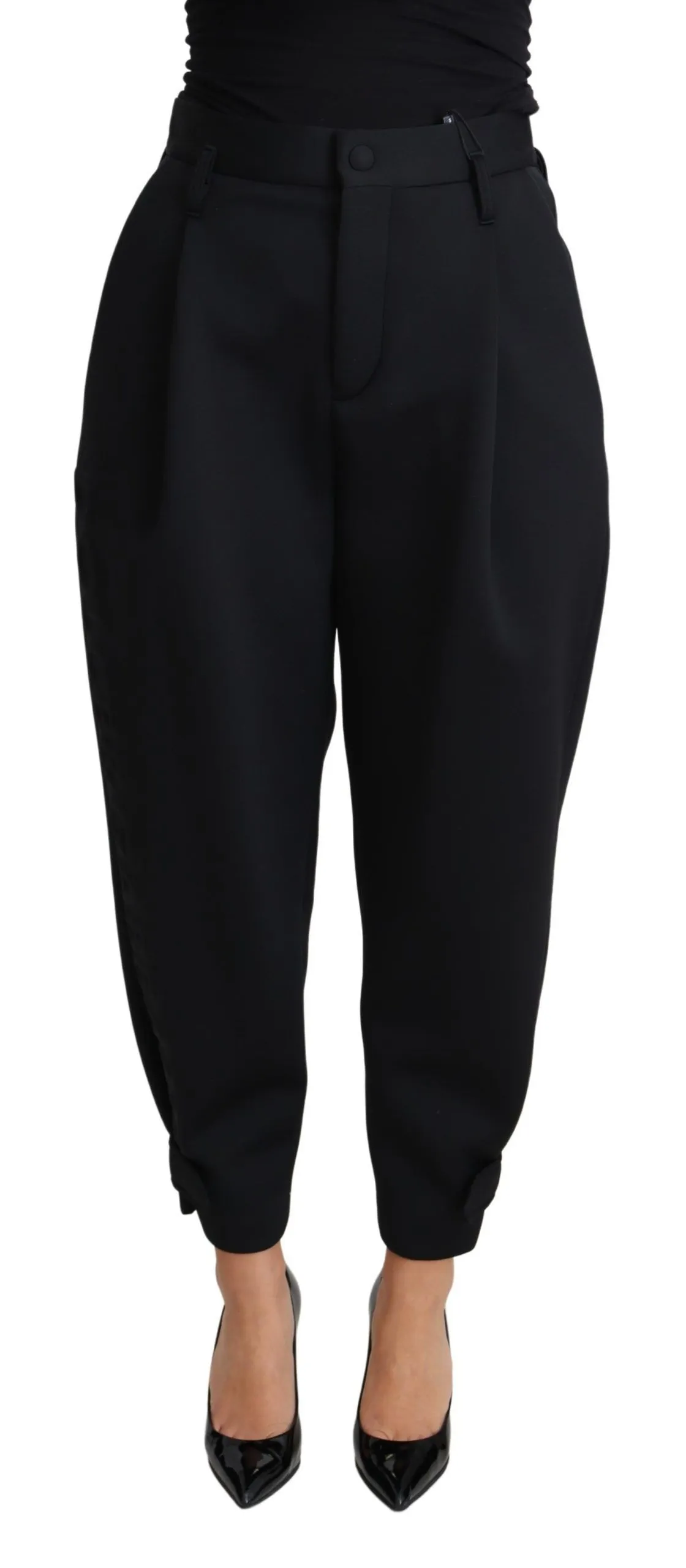 Dolce & Gabbana Women's Elegant High-Waist Cropped Trousers