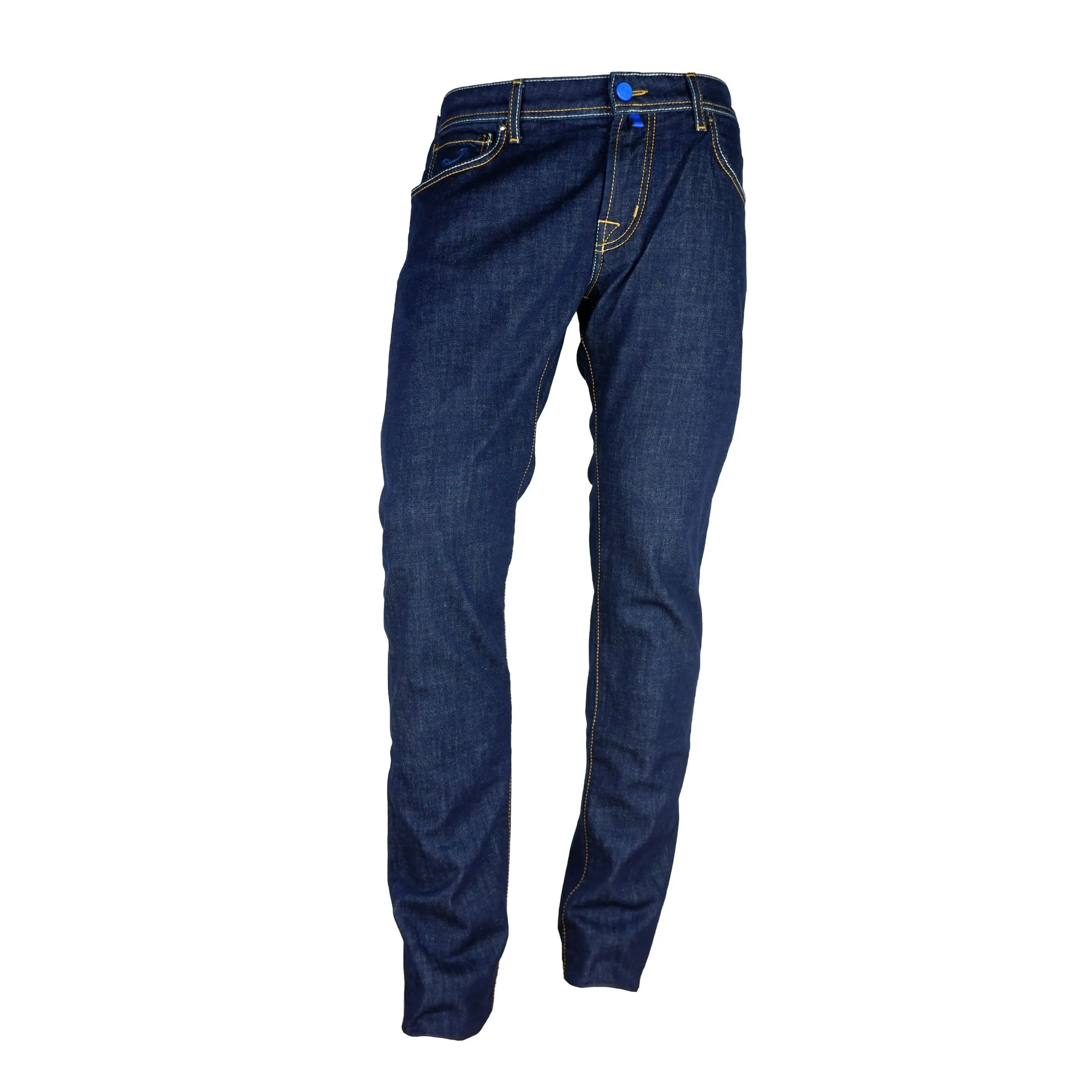 Jacob Cohen Blue Cotton Men Slim-Fit Jean
