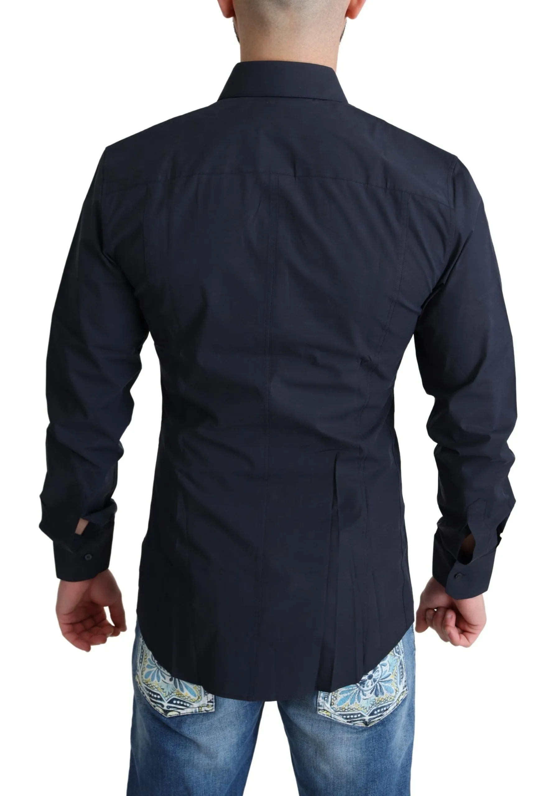 Dolce & Gabbana Men's Elegant Slim Fit Sicilia Dress Shirt