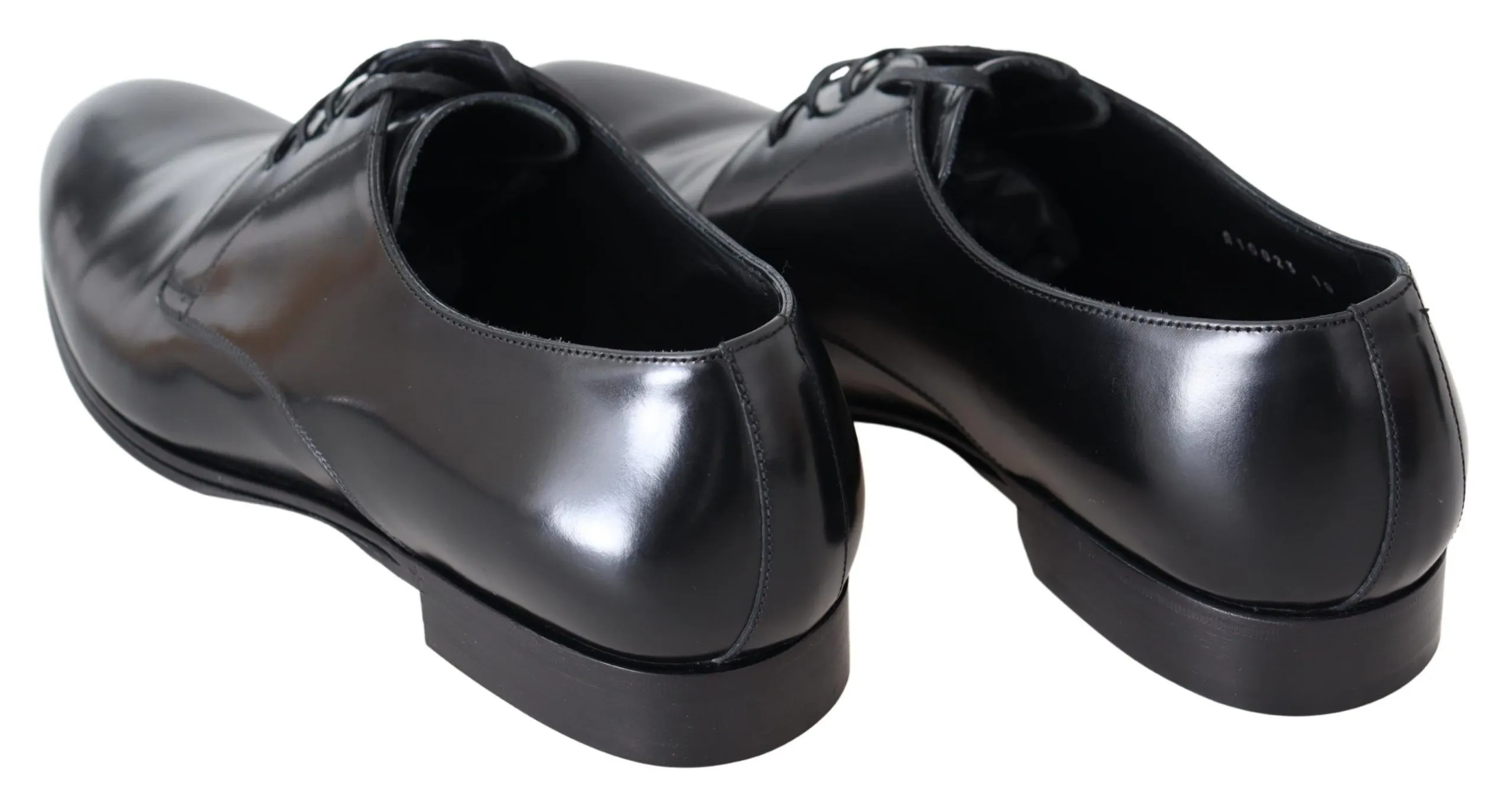 Dolce & Gabbana Men's Elegant Black Leather Derby Dress Shoes