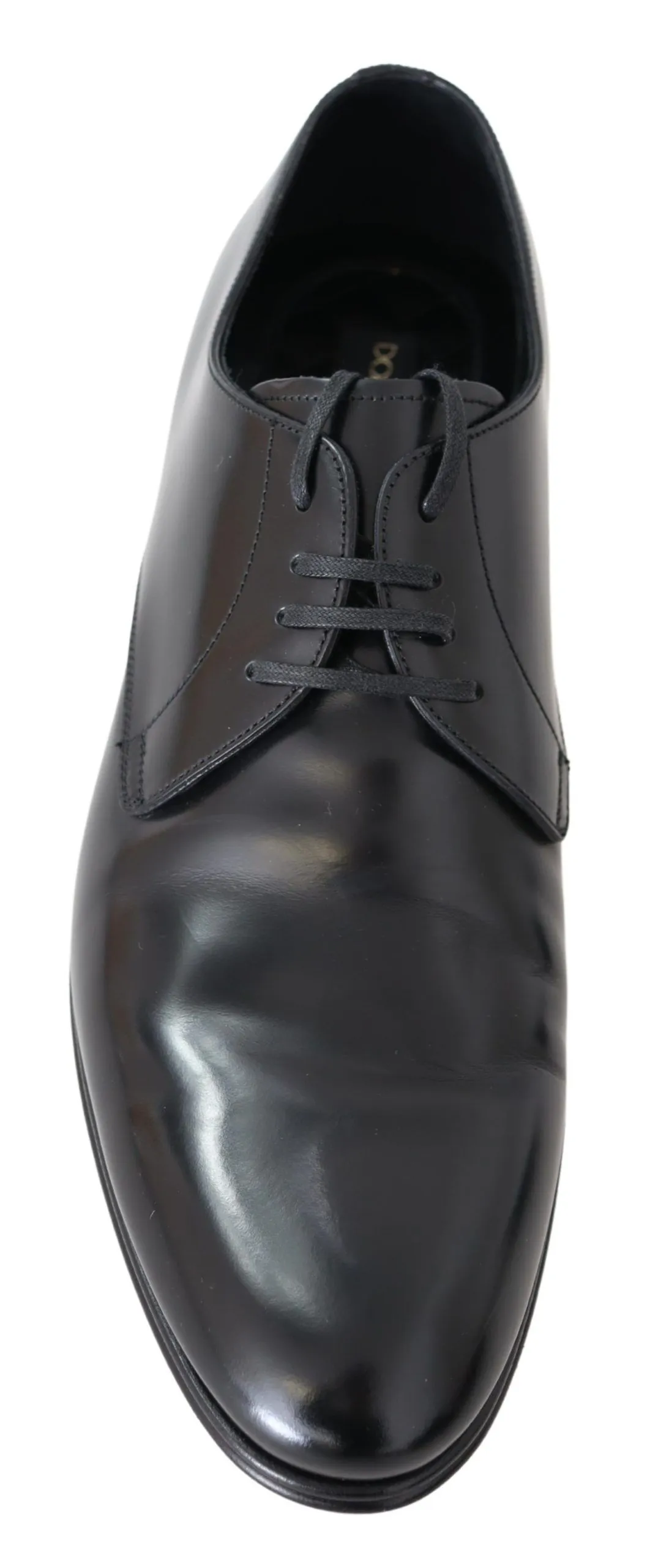 Dolce & Gabbana Men's Elegant Black Leather Derby Dress Shoes