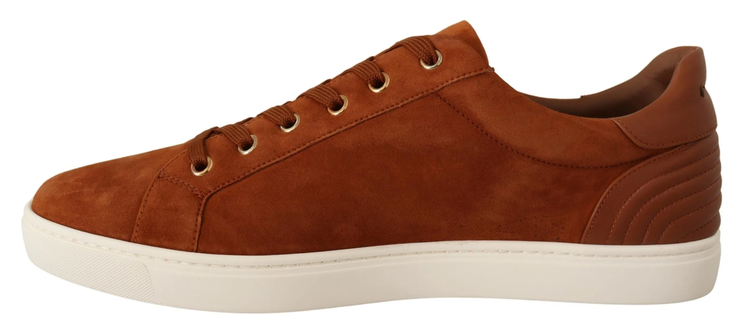Dolce & Gabbana Men's Elegant Light Brown Leather Sneakers