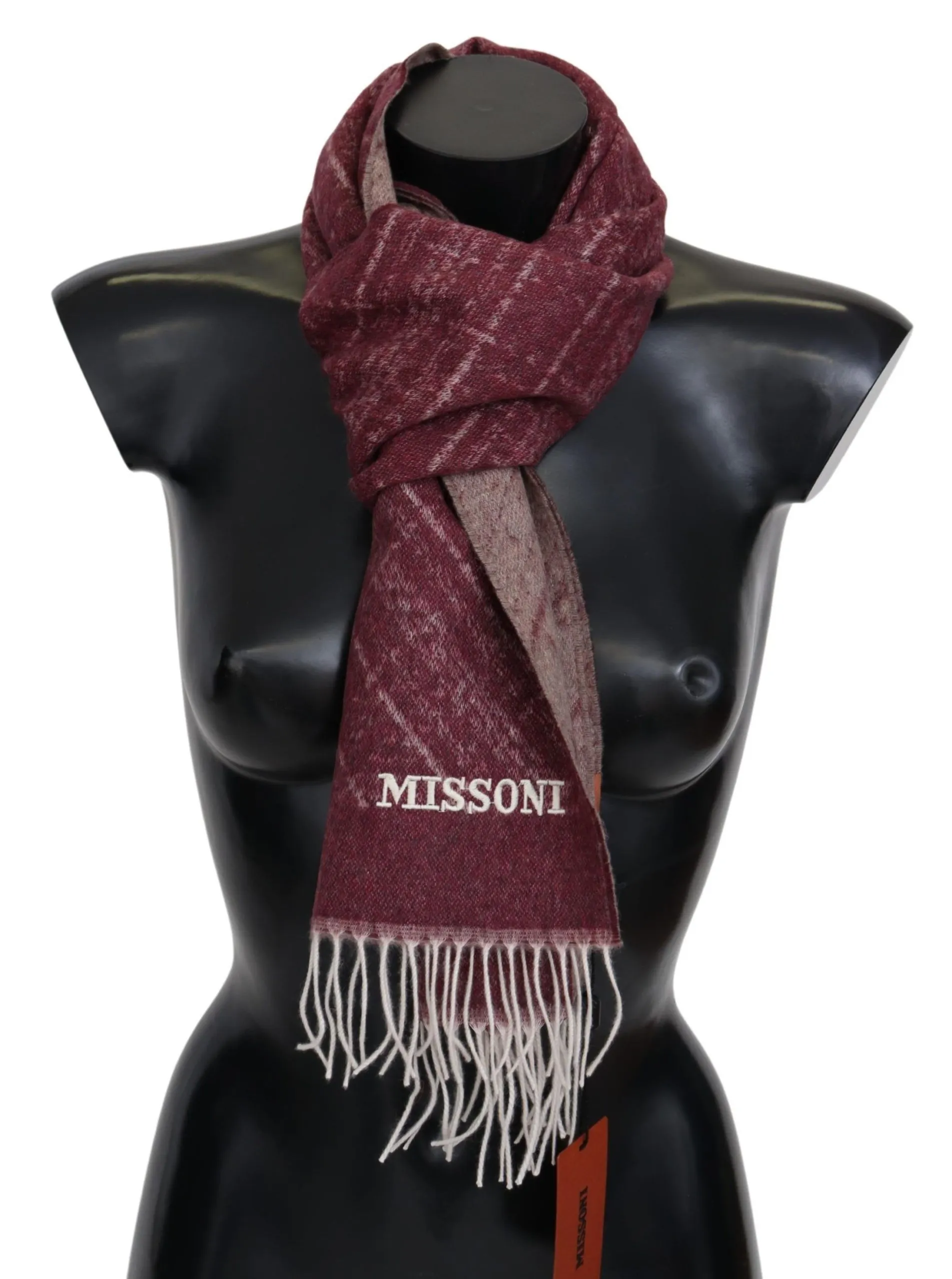 Missoni Men's Elegant Cashmere Fringed Scarf