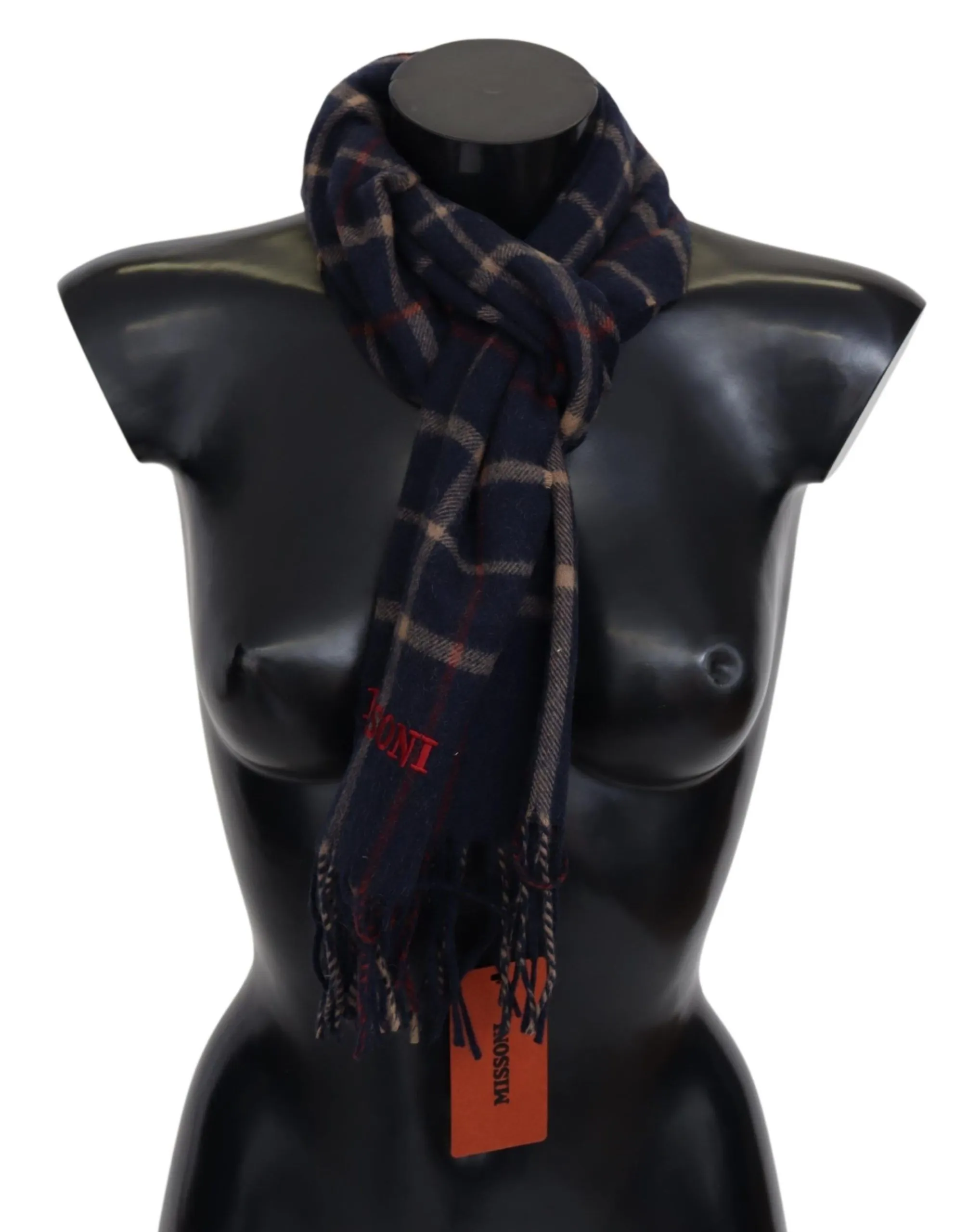 Missoni Men's Chic Unisex Camel Hair Designer Scarf