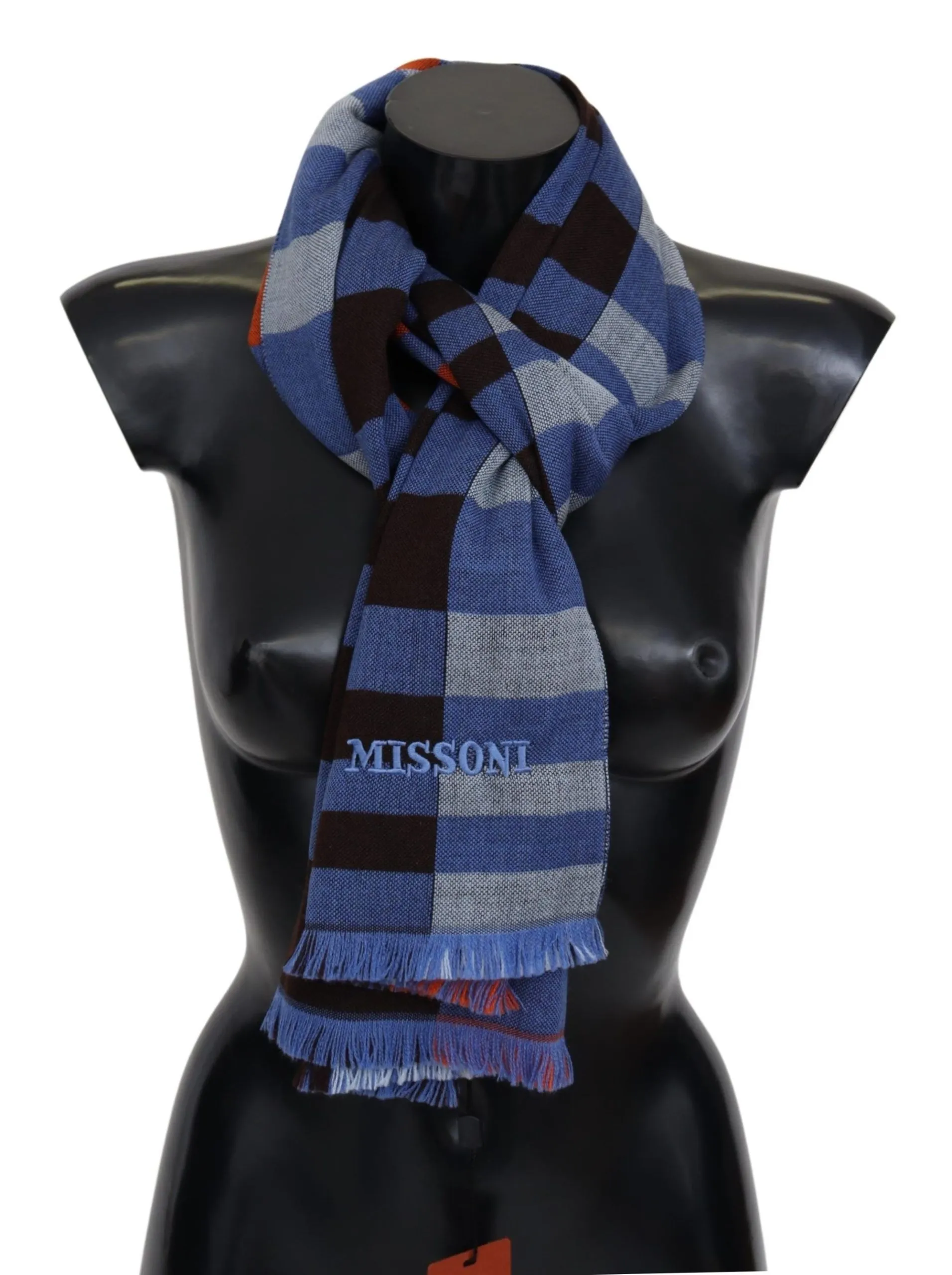 Missoni Men's Chic Multicolor Wool Scarf Unisex Accessory