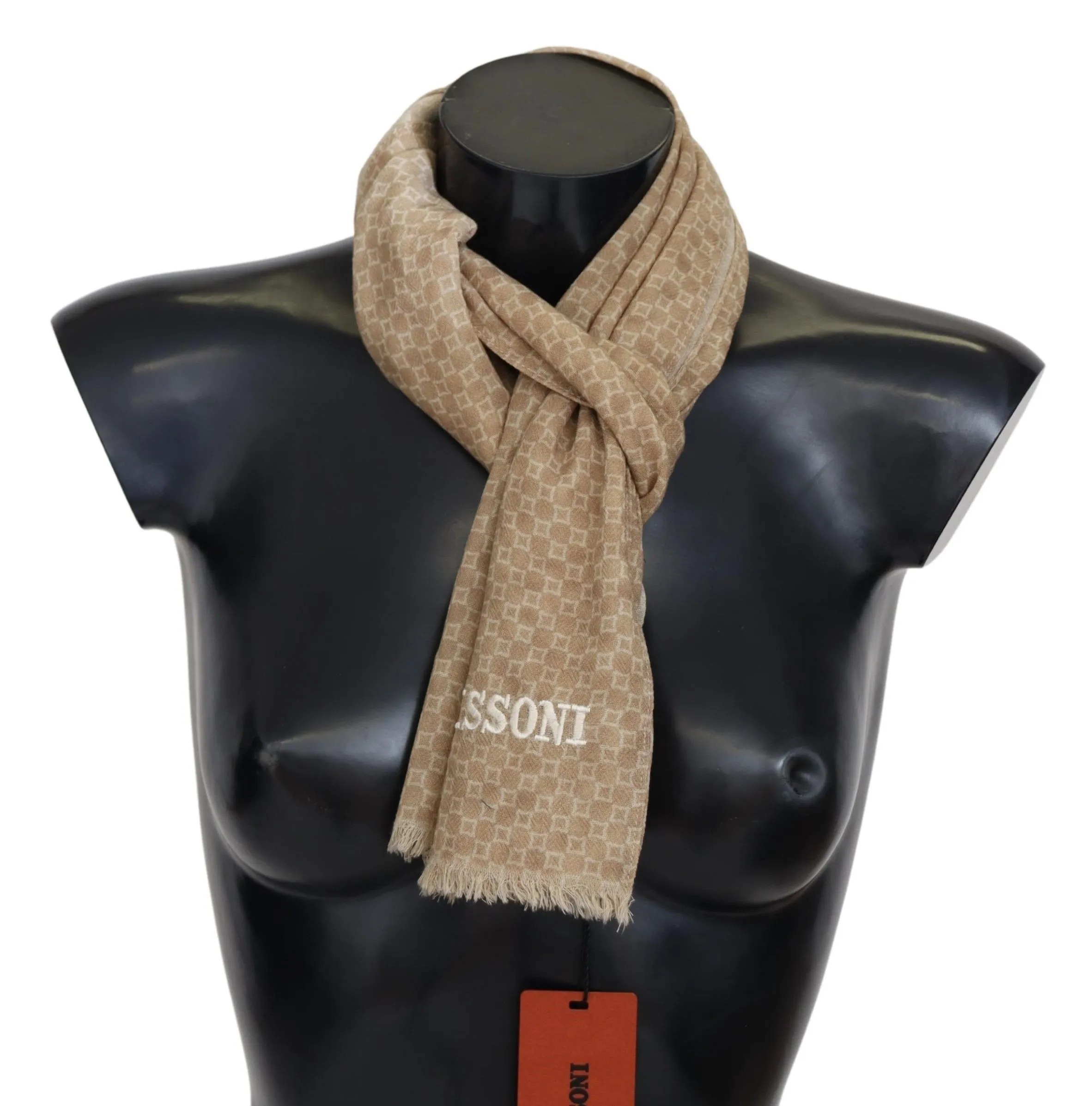Missoni Men's Elegant Wool Scarf with Signature Design