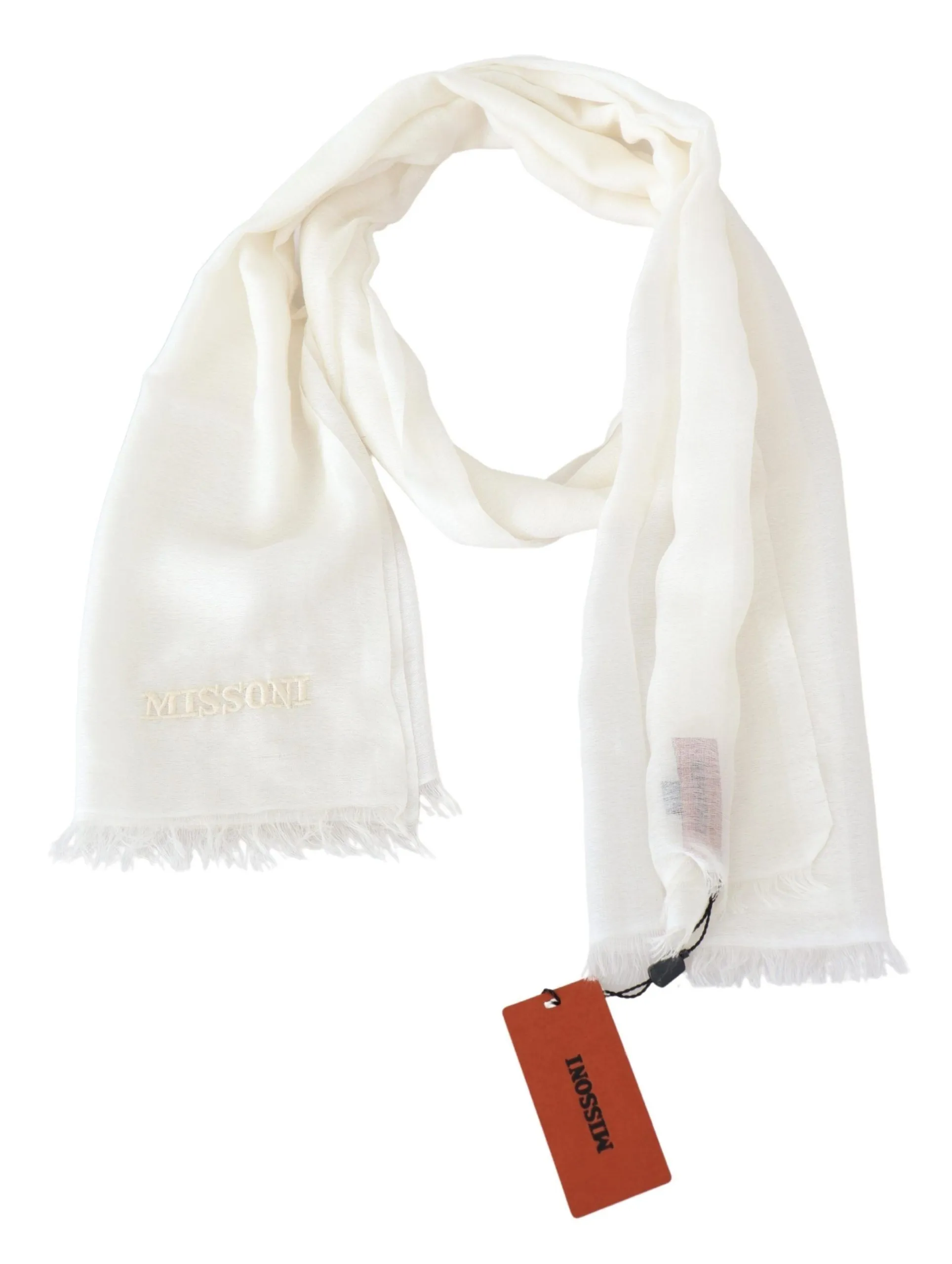 Missoni Men's Elegant Cashmere Patterned Scarf - Unisex Luxury Accessory