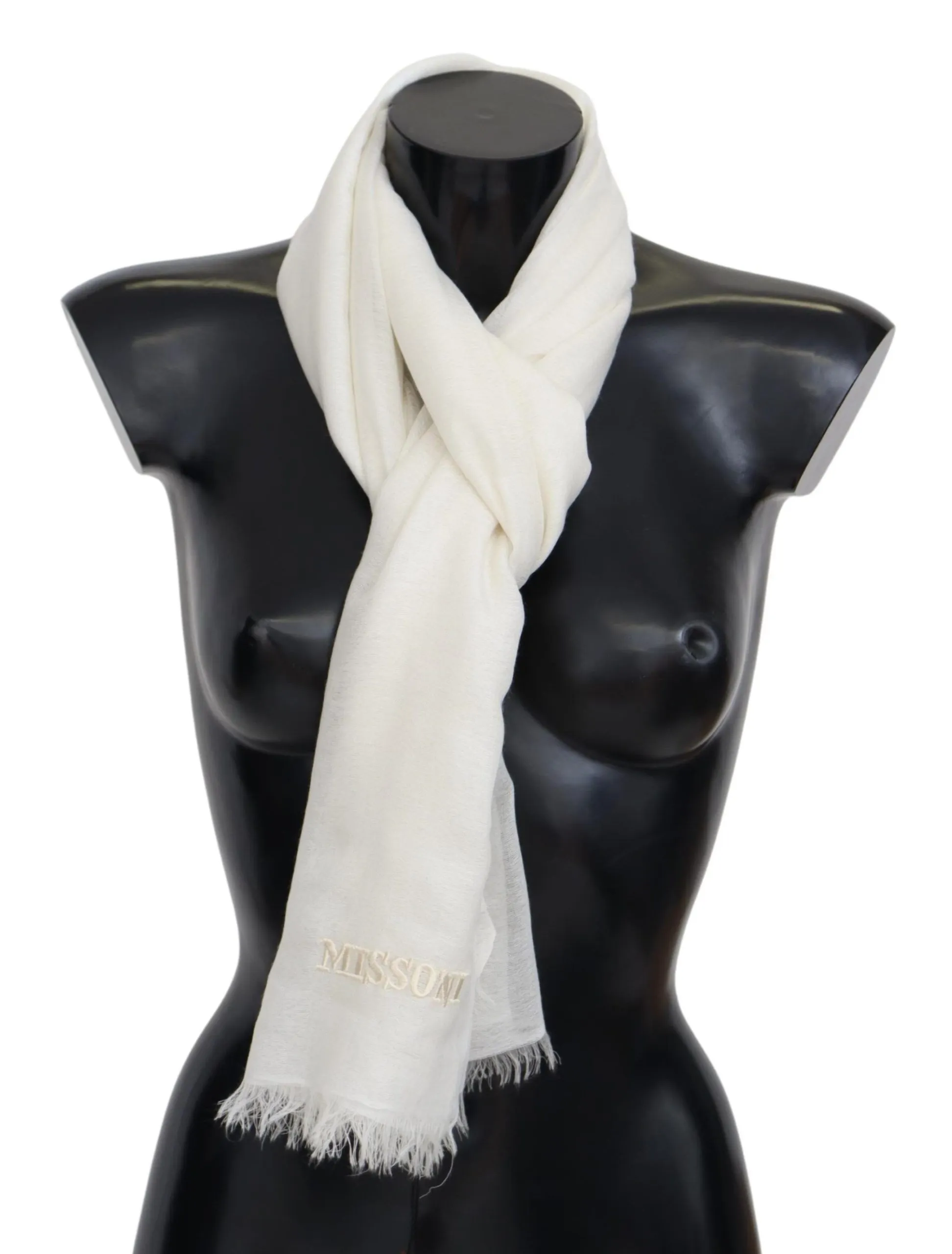 Missoni Men's Elegant Cashmere Patterned Scarf - Unisex Luxury Accessory