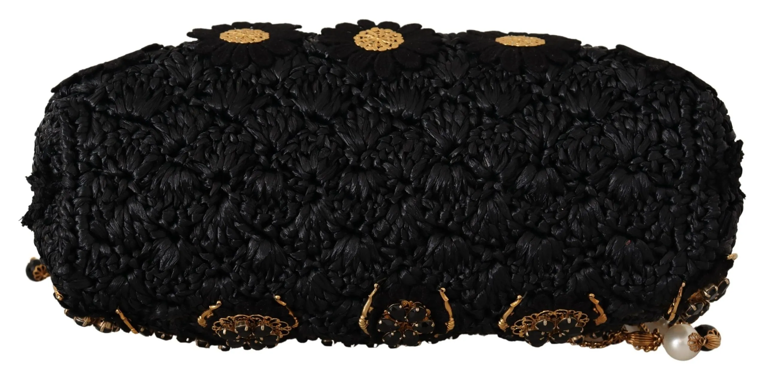 Dolce & Gabbana Women's Opulent Black Crystal VANDA Evening Clutch