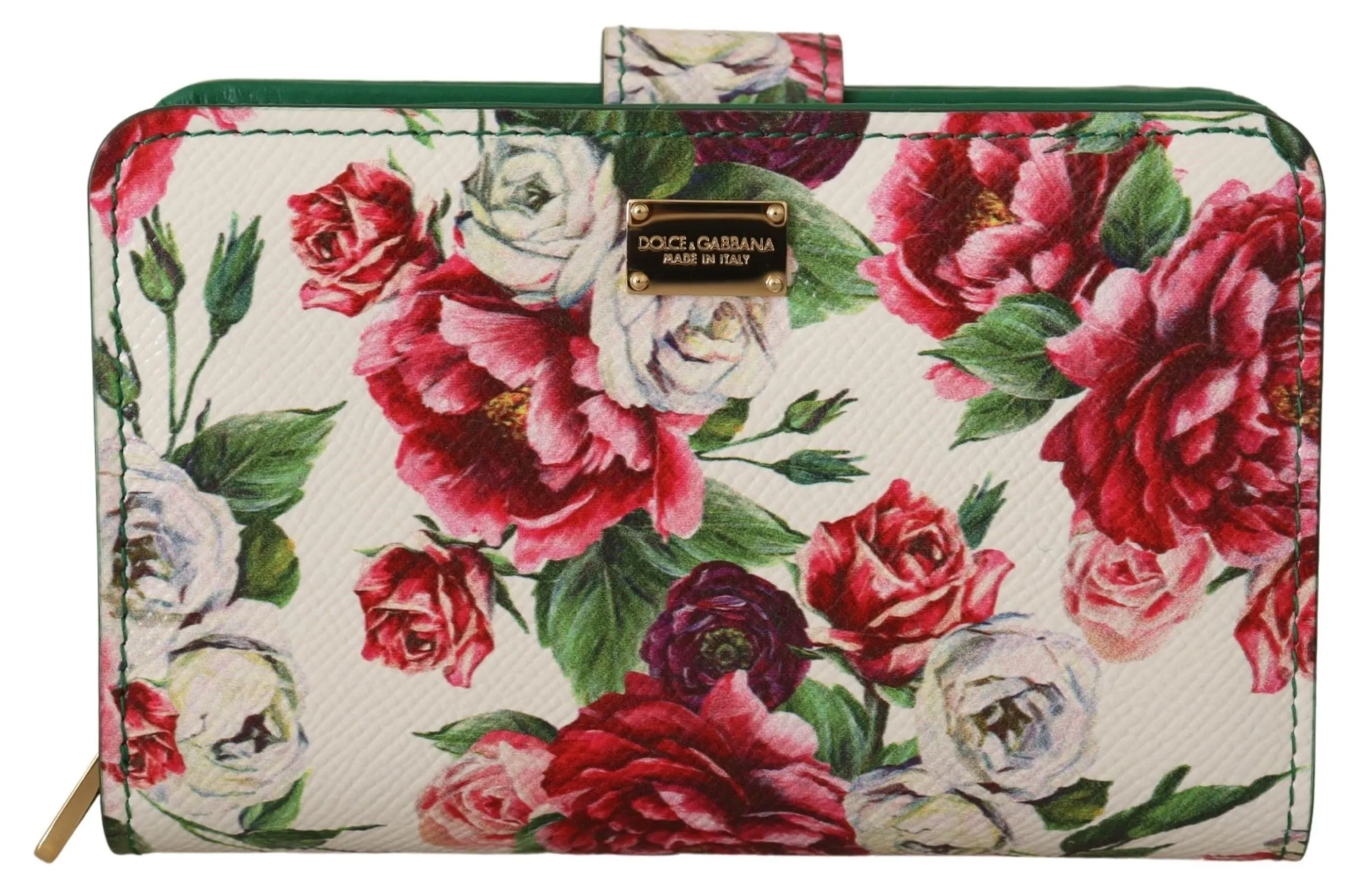 Dolce & Gabbana Women's Multicolor Floral Leather Continental Wallet