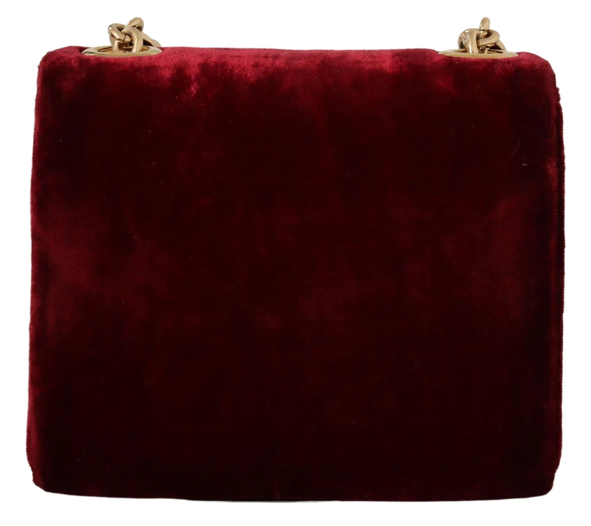 Dolce & Gabbana Women's Velvet Bordeaux Mini Crossbody Elegance