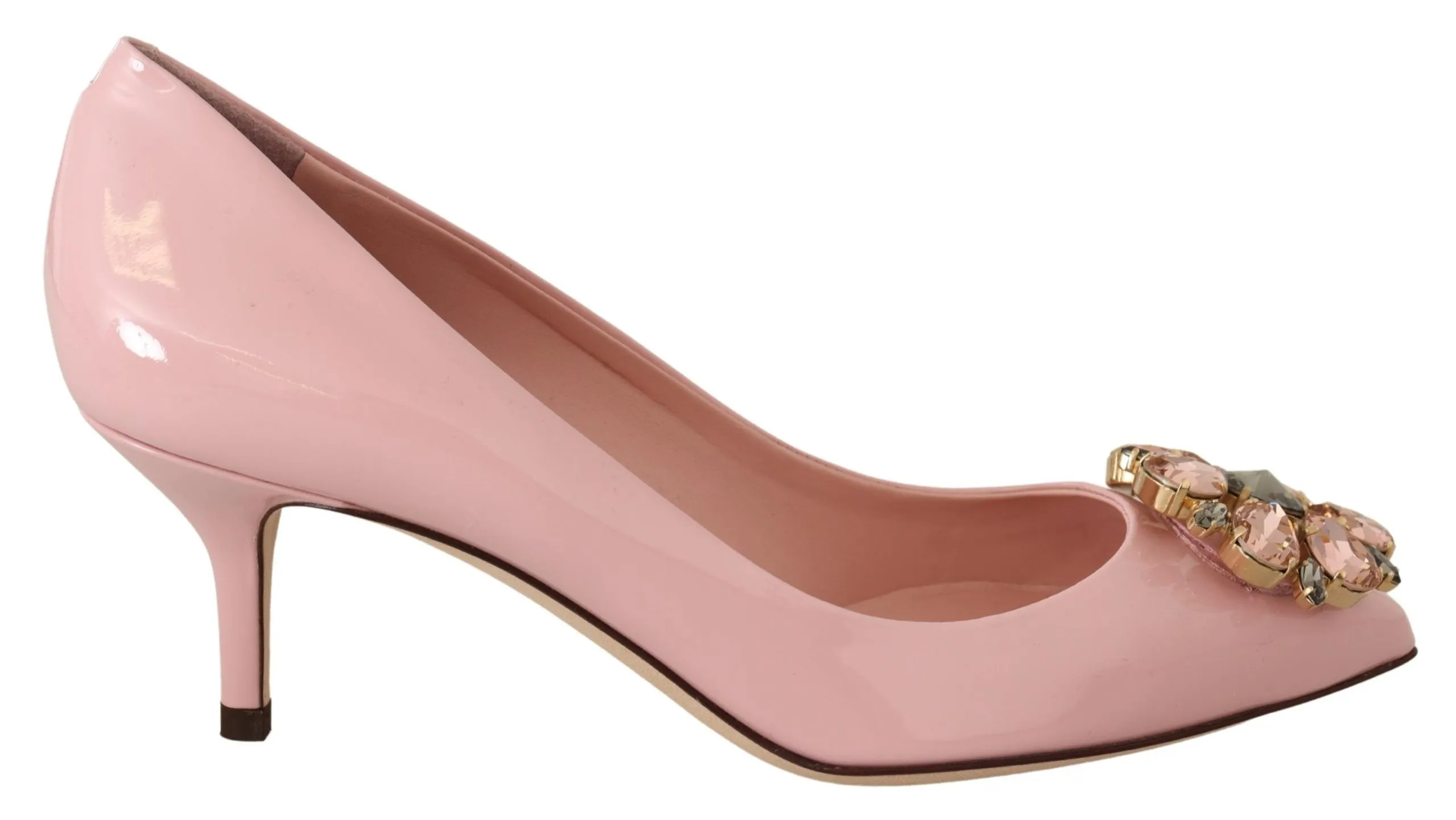 Dolce & Gabbana Women's Crystal Embellished Patent Leather Pumps