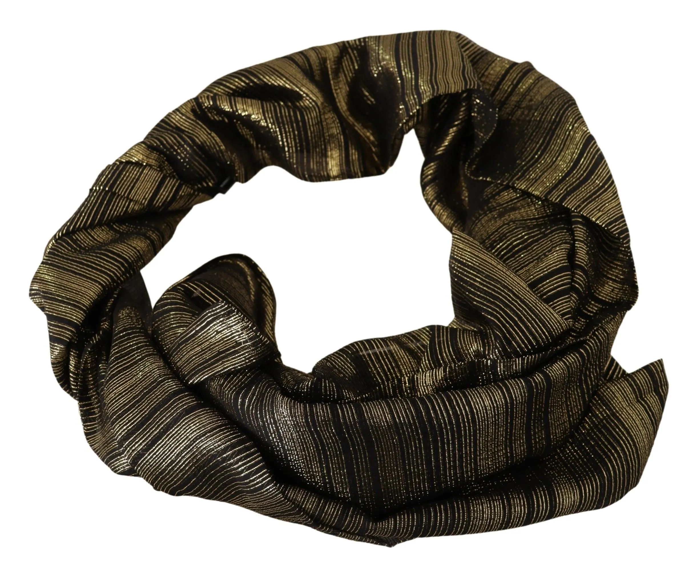 Dolce & Gabbana Women's Elegant Gold Silk Blend Scarf