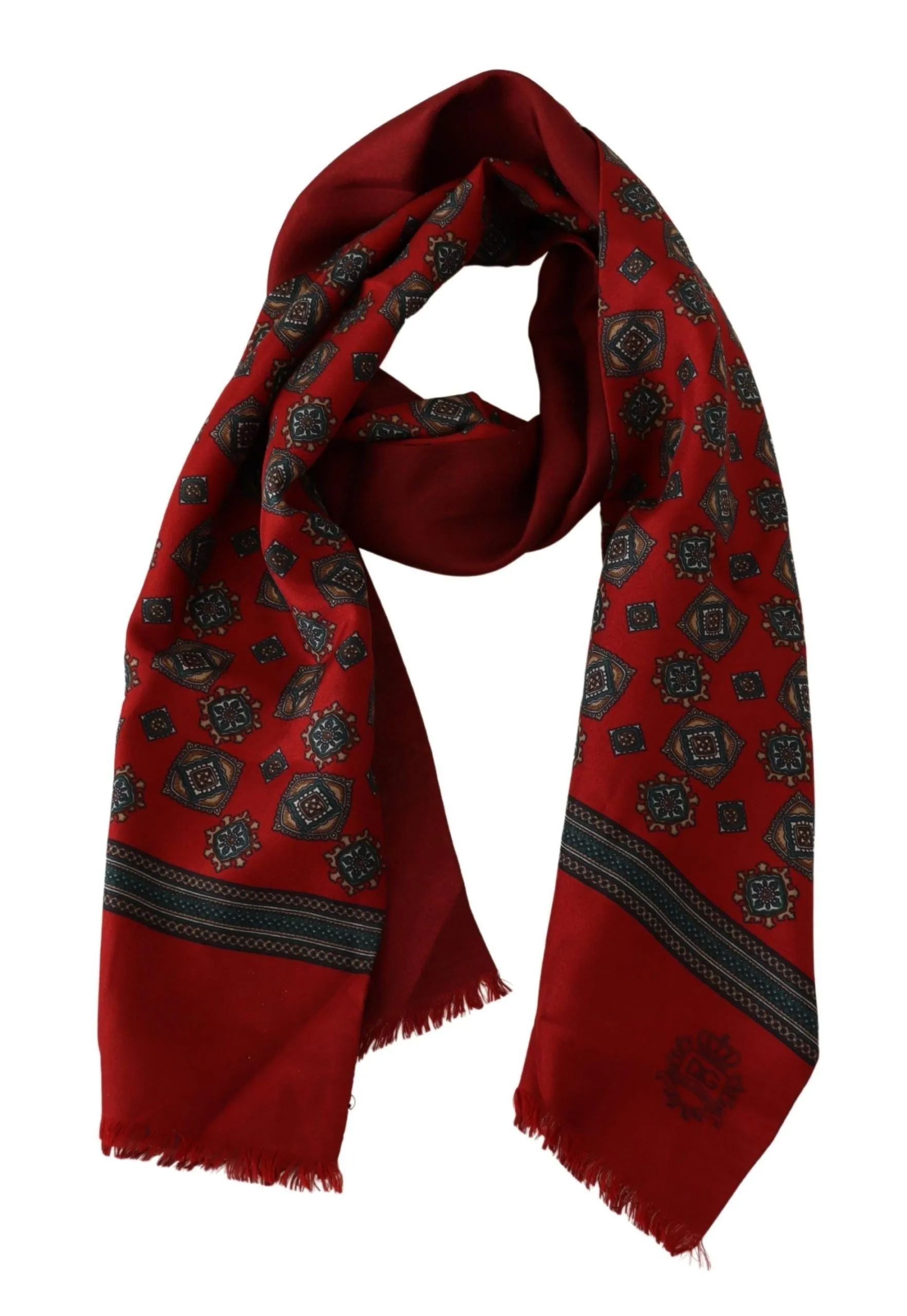 Dolce & Gabbana Women's Elegant Red Silk Scarf