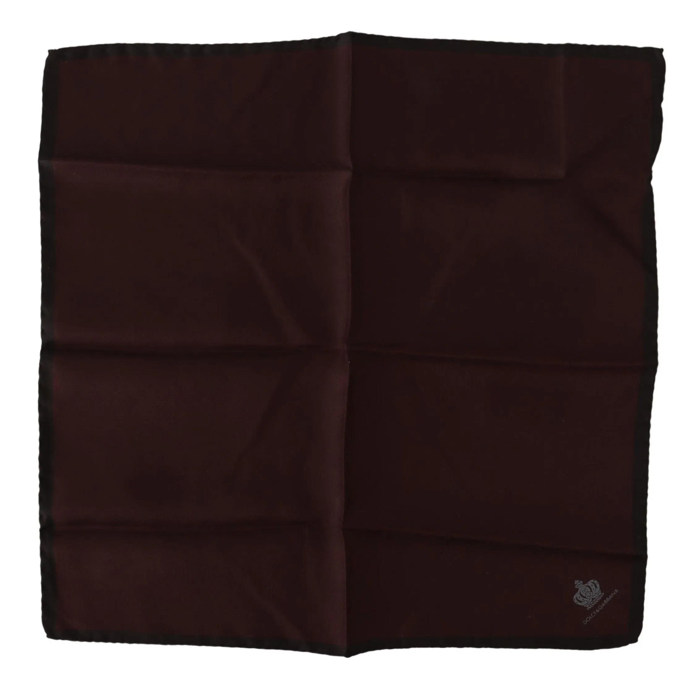 Dolce & Gabbana Men's Elegant Maroon Silk Pocket Square