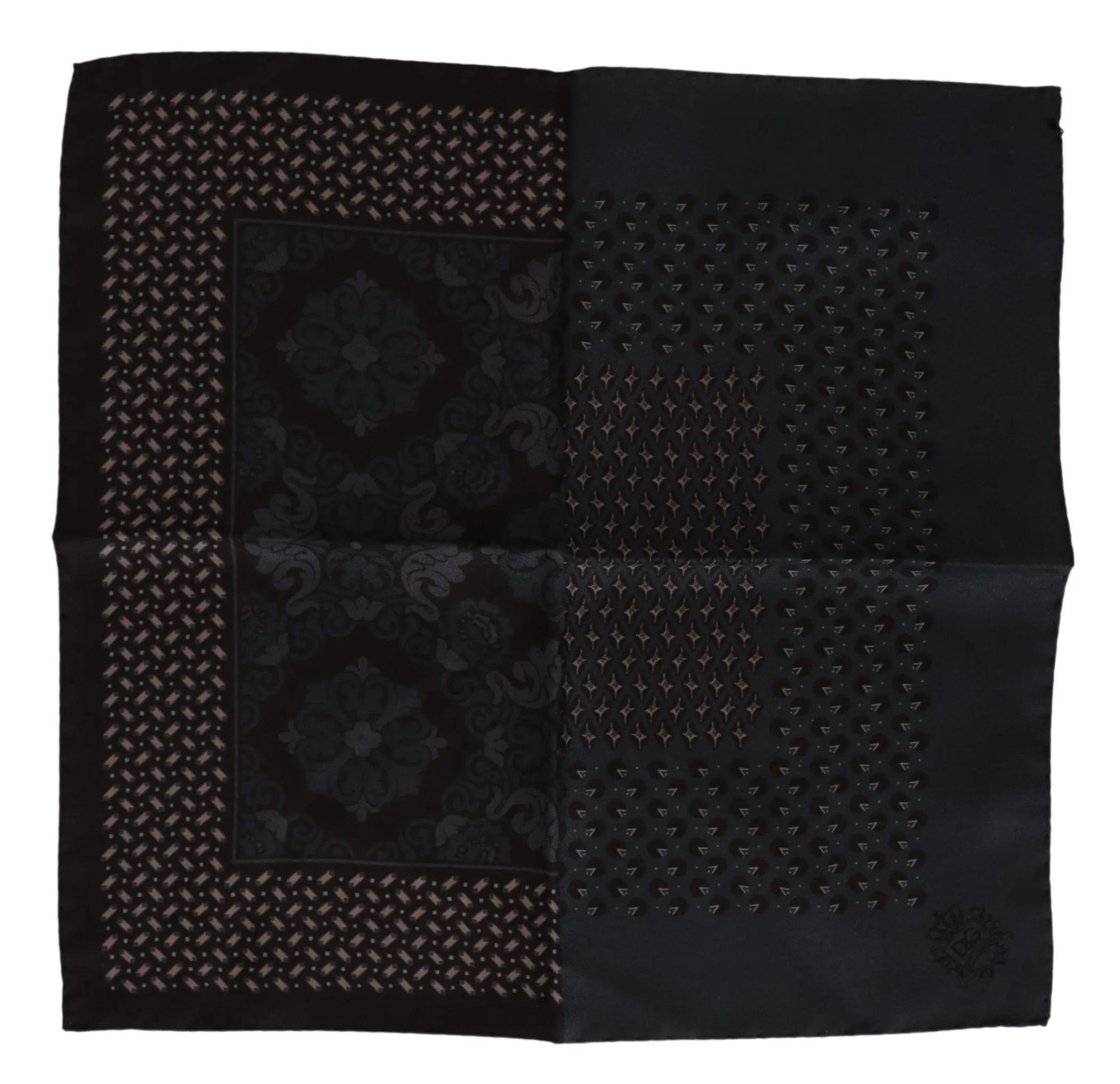 Dolce & Gabbana Men's Multicolor Silk Pocket Square Handkerchief