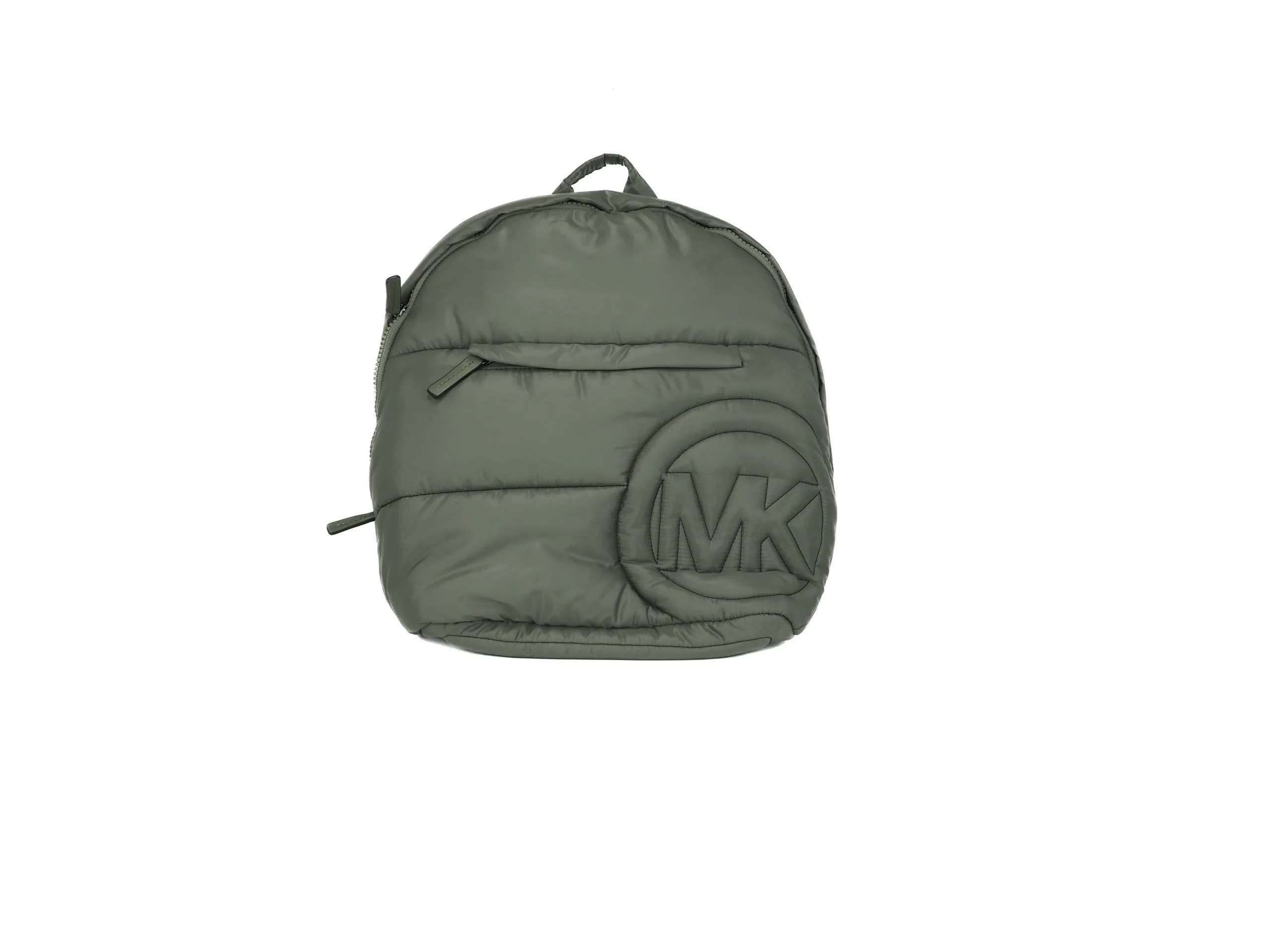 Michael Kors Women's Rae Medium Quilted Nylon Fabric Backpack Bookbag (Army Green)