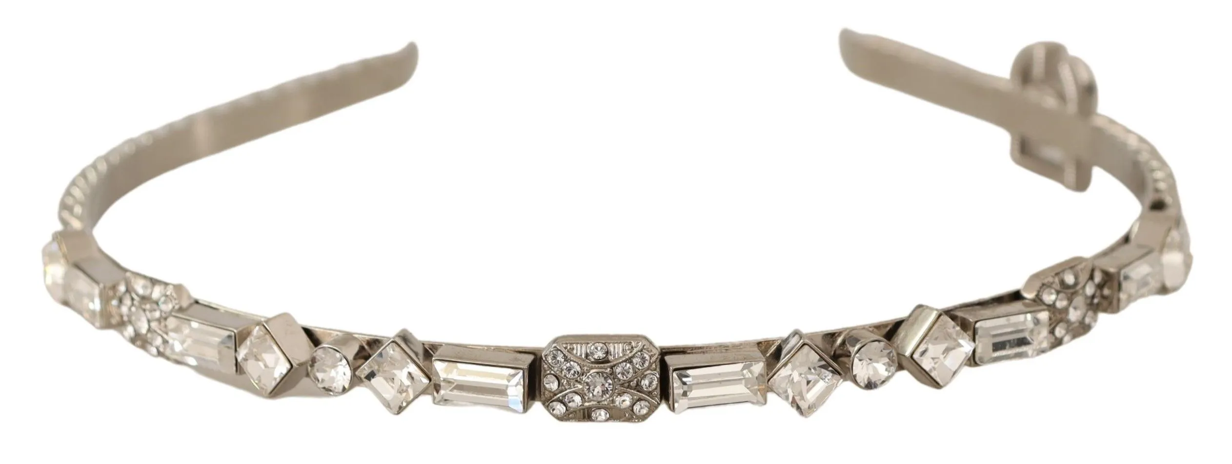 Dolce & Gabbana Women's Elegant Silver Crystal Headband