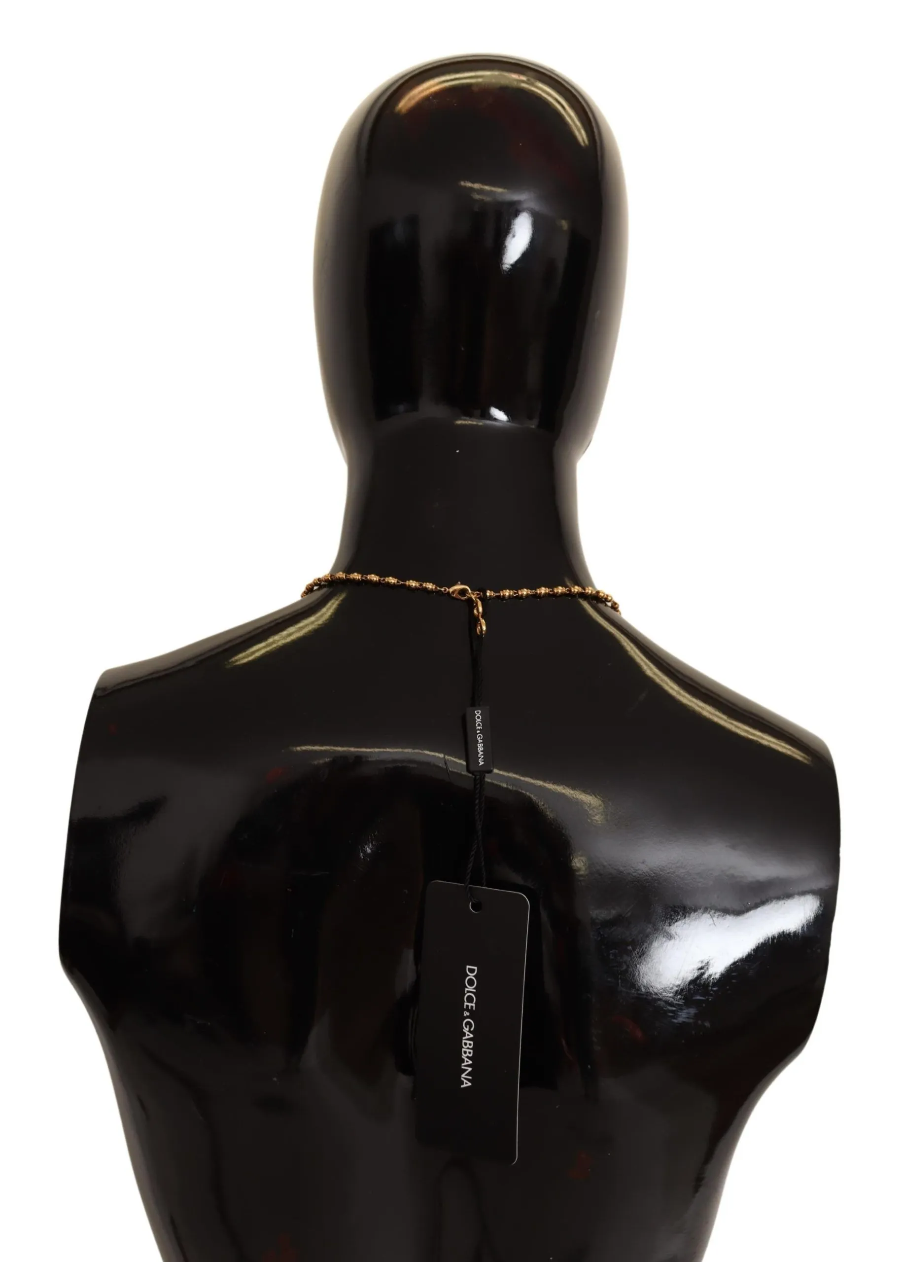 Dolce & Gabbana Women's Elegant Gold & Crystal Charm Necklace
