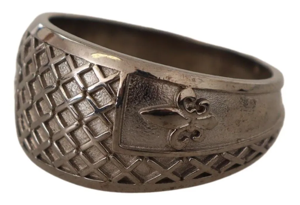 Nialaya Men's Exquisite Silver Mens Statement Ring