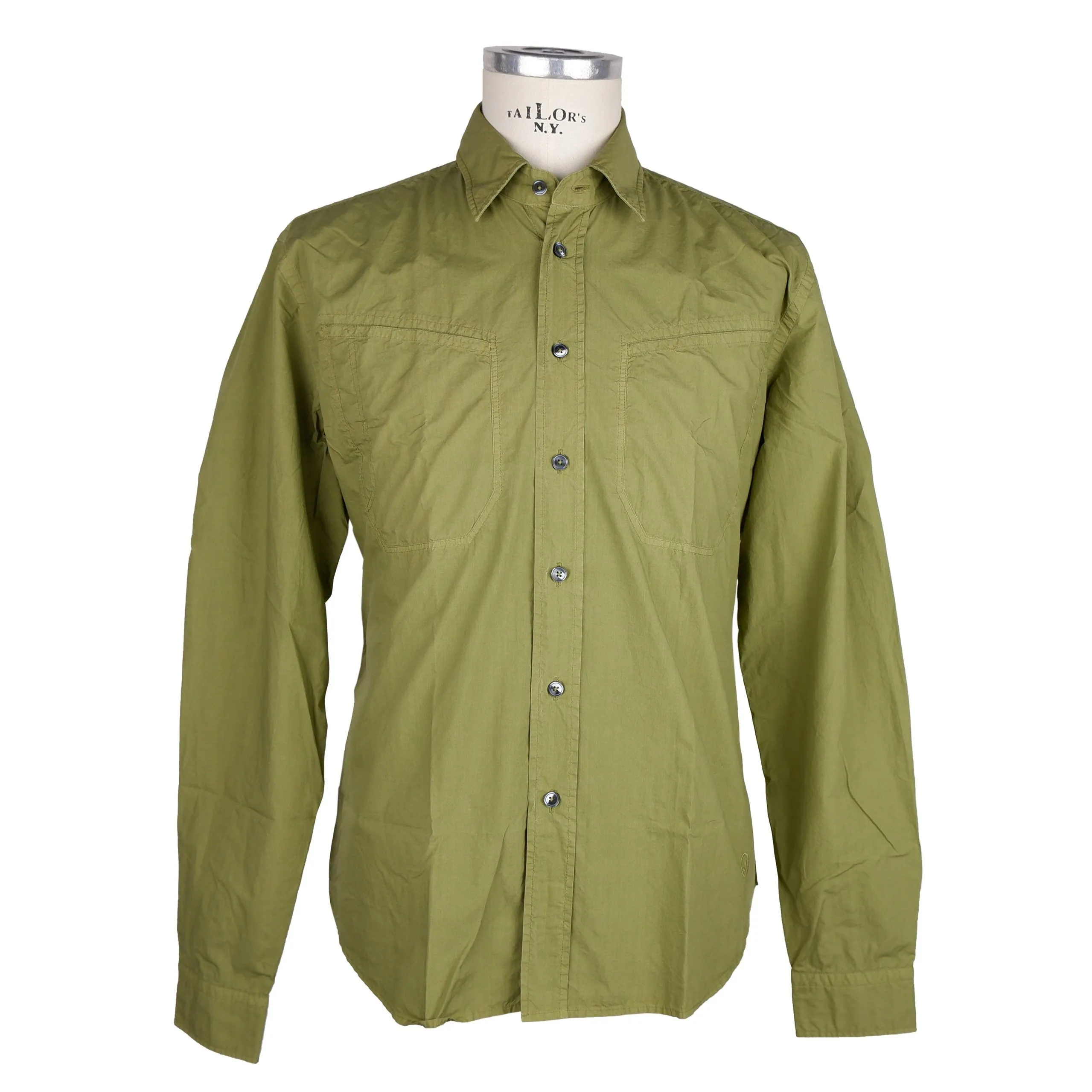 Jeckerson Men's Elegant Men's Long-Sleeved Cotton Shirt