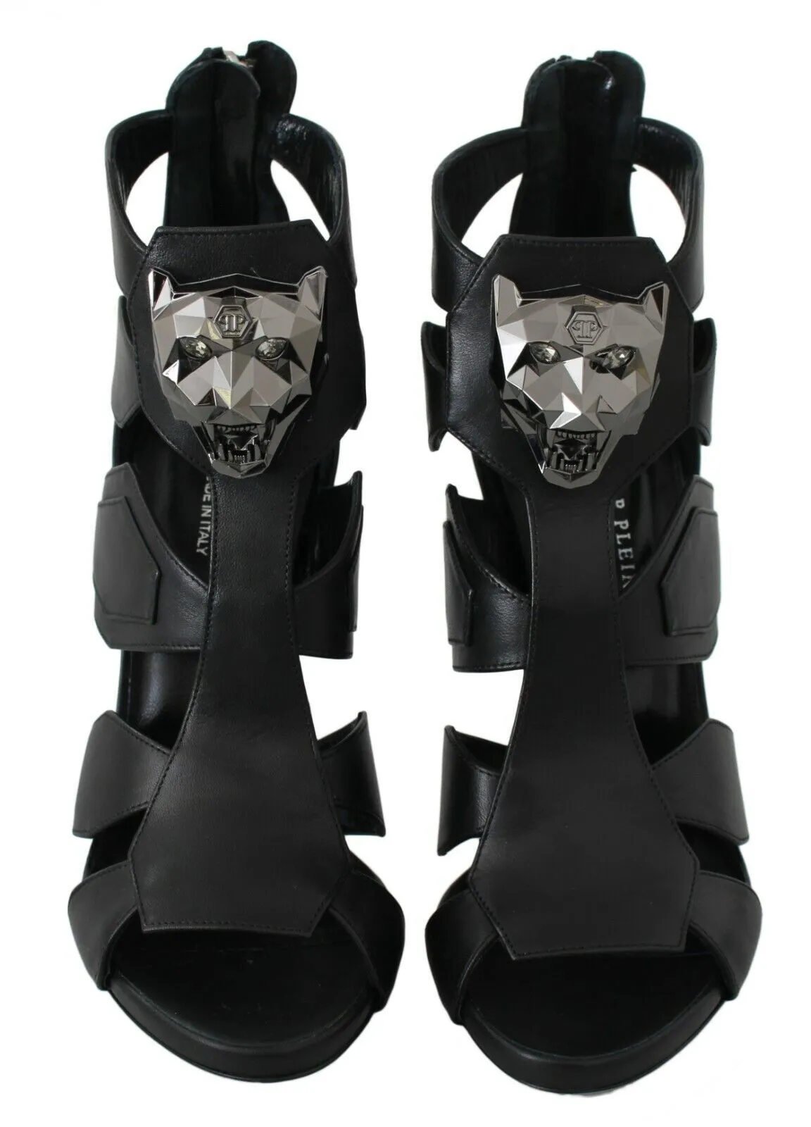 Philipp Plein Women's Elegant Panther Head Heeled Pumps