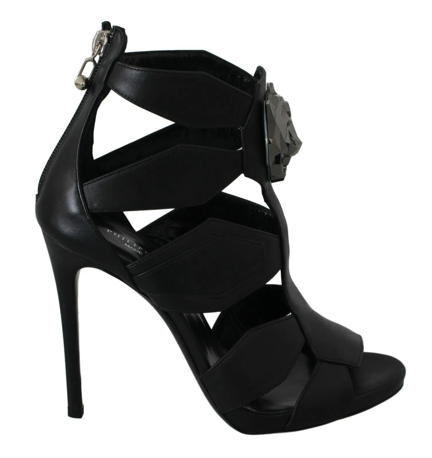 Philipp Plein Women's Elegant Panther Head Heeled Pumps