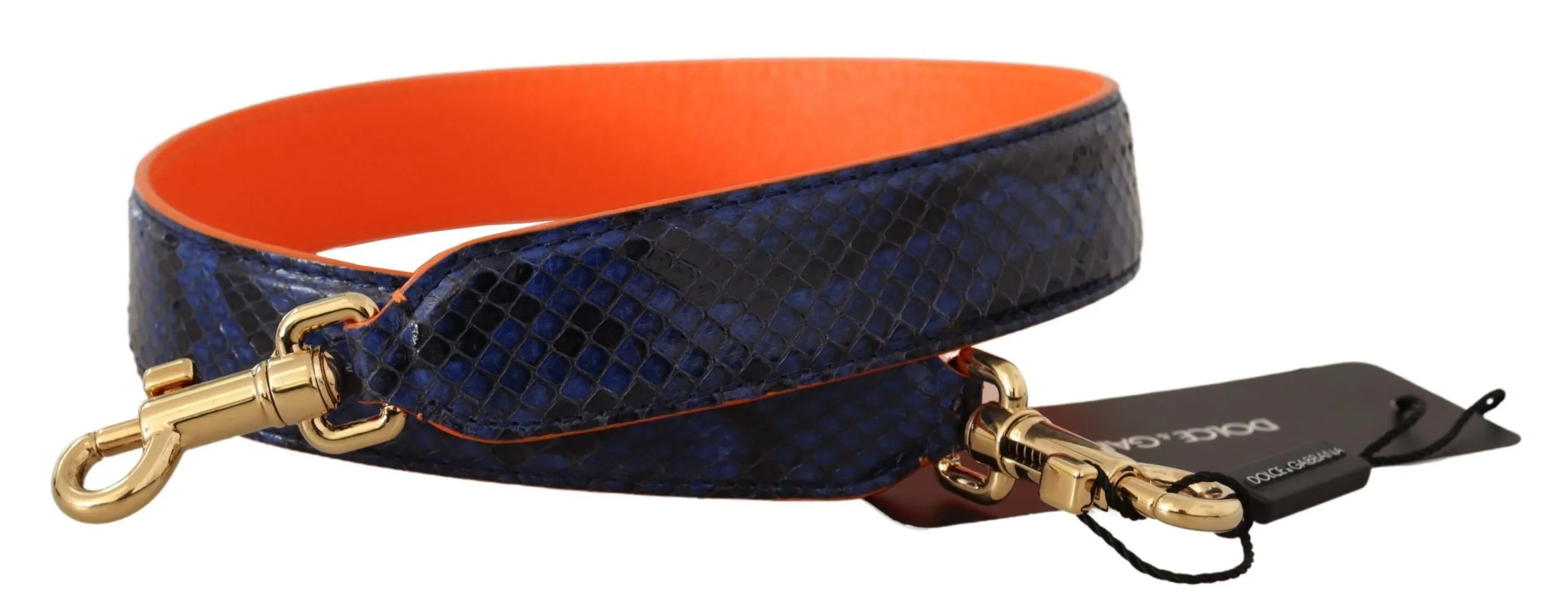 Dolce & Gabbana Women's Exotic Snakeskin Shoulder Strap in Purple Hue