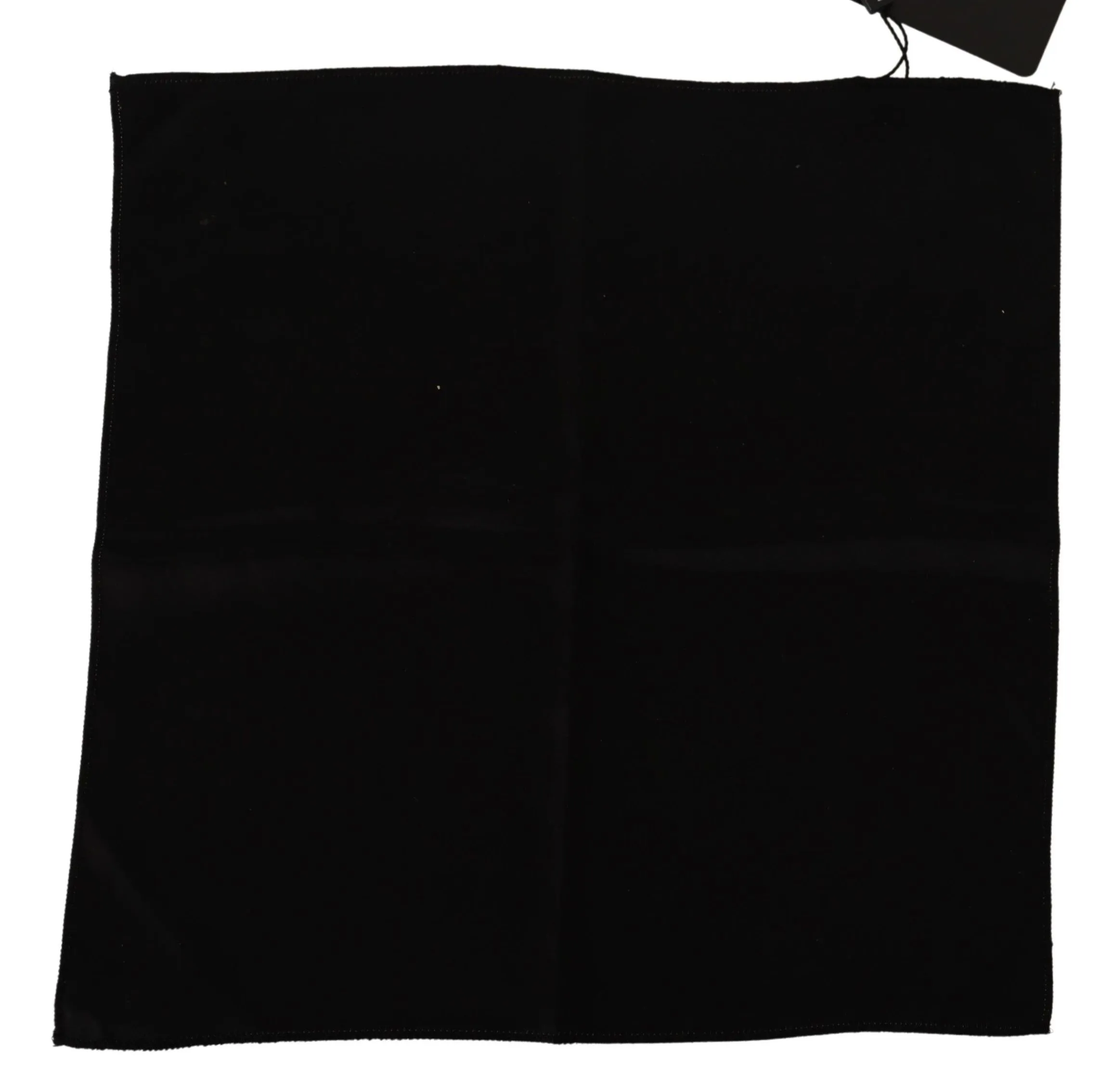 Dolce & Gabbana Men's Elegant Black Silk Pocket Square