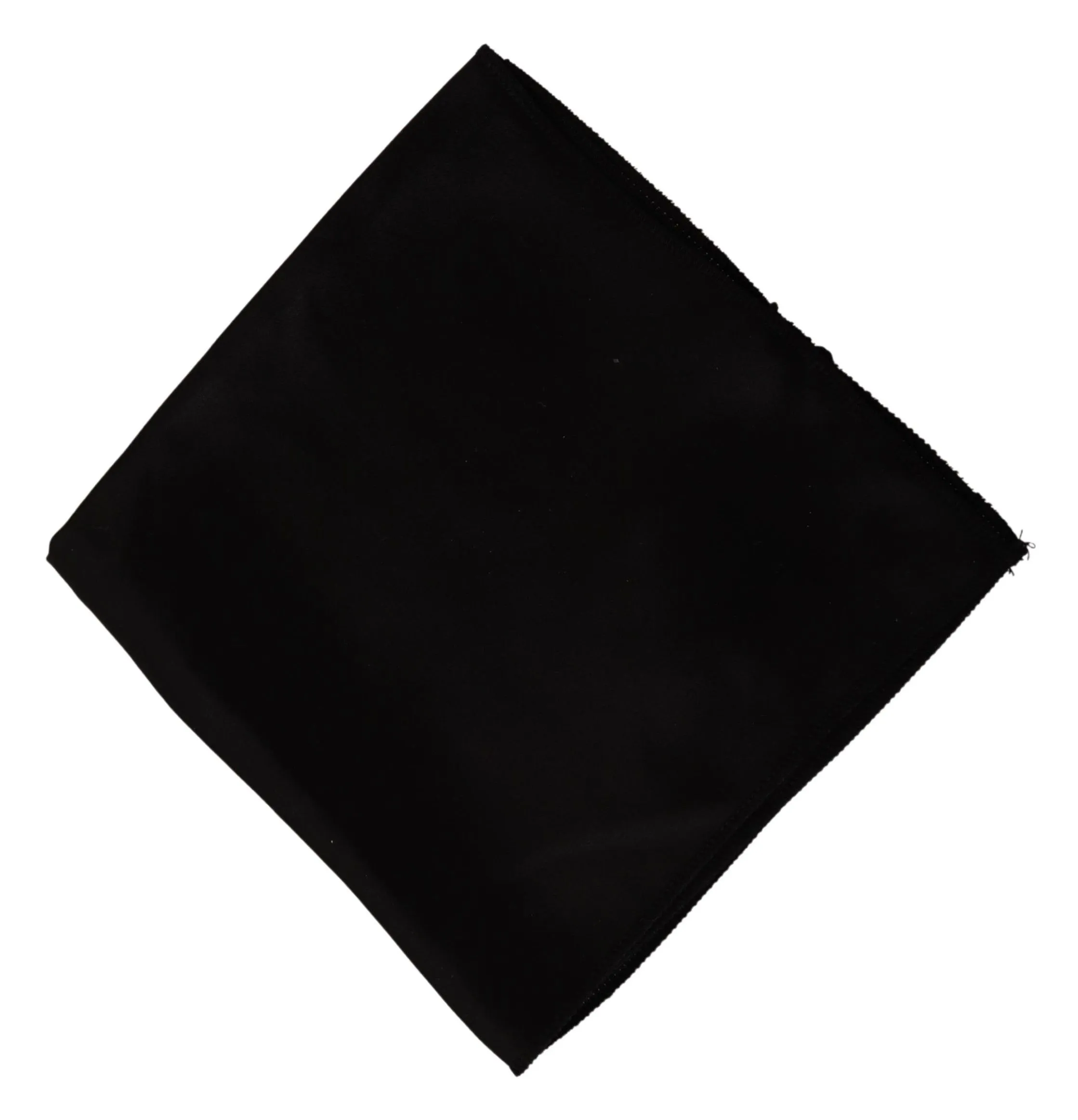 Dolce & Gabbana Men's Elegant Black Silk Pocket Square