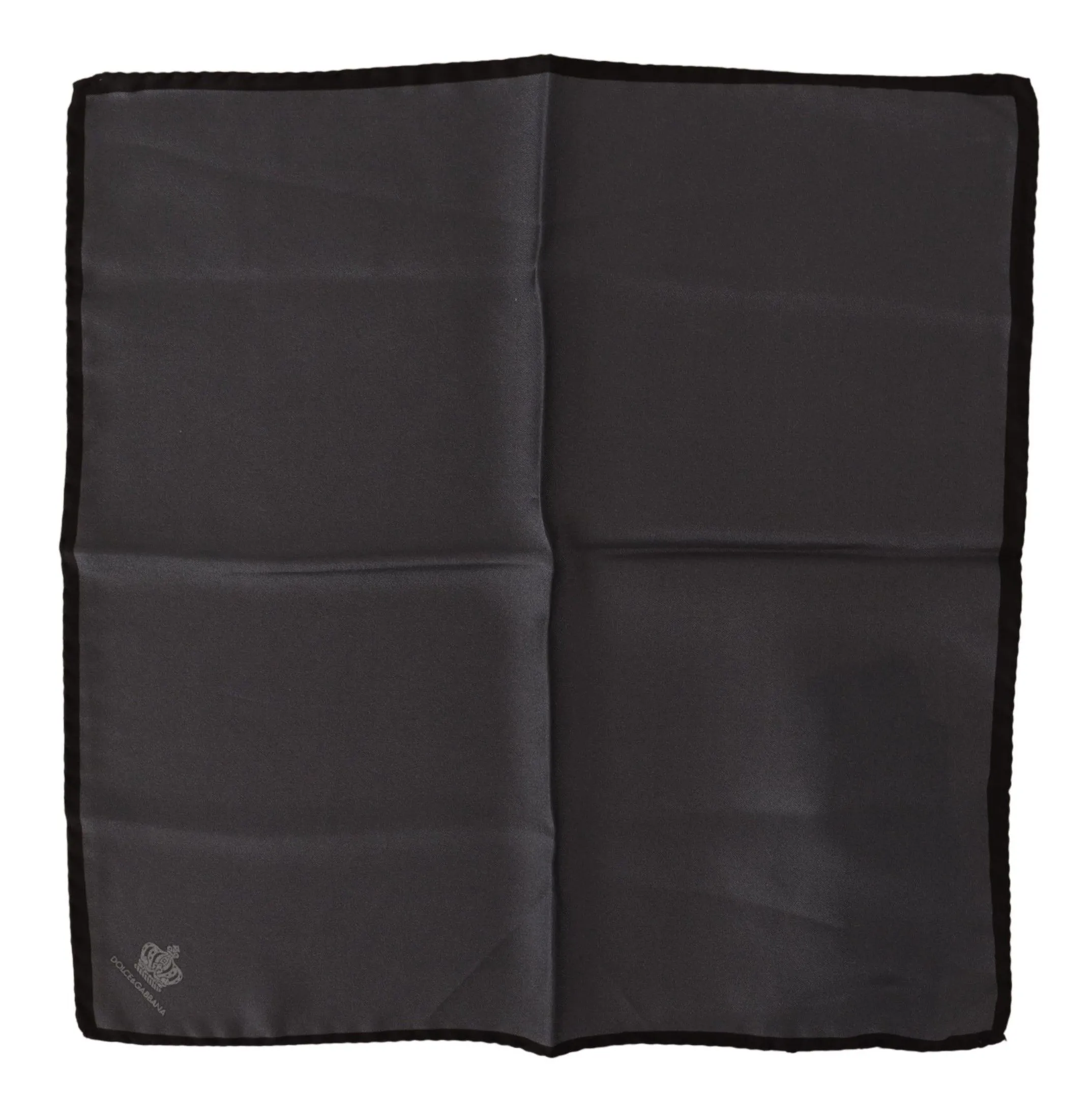 Dolce & Gabbana Men's Elegant Silk Crown Print Handkerchief